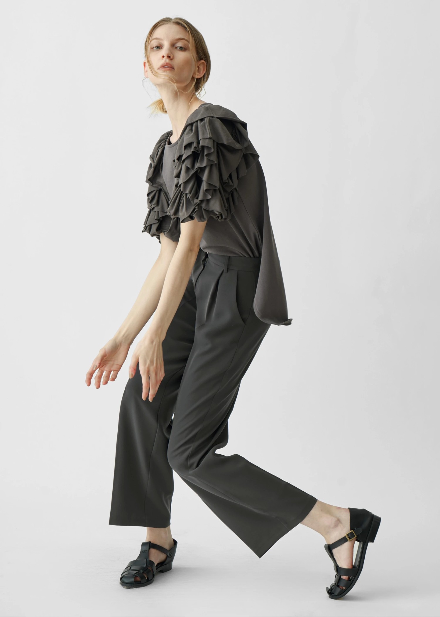 tuck center press slacks PT