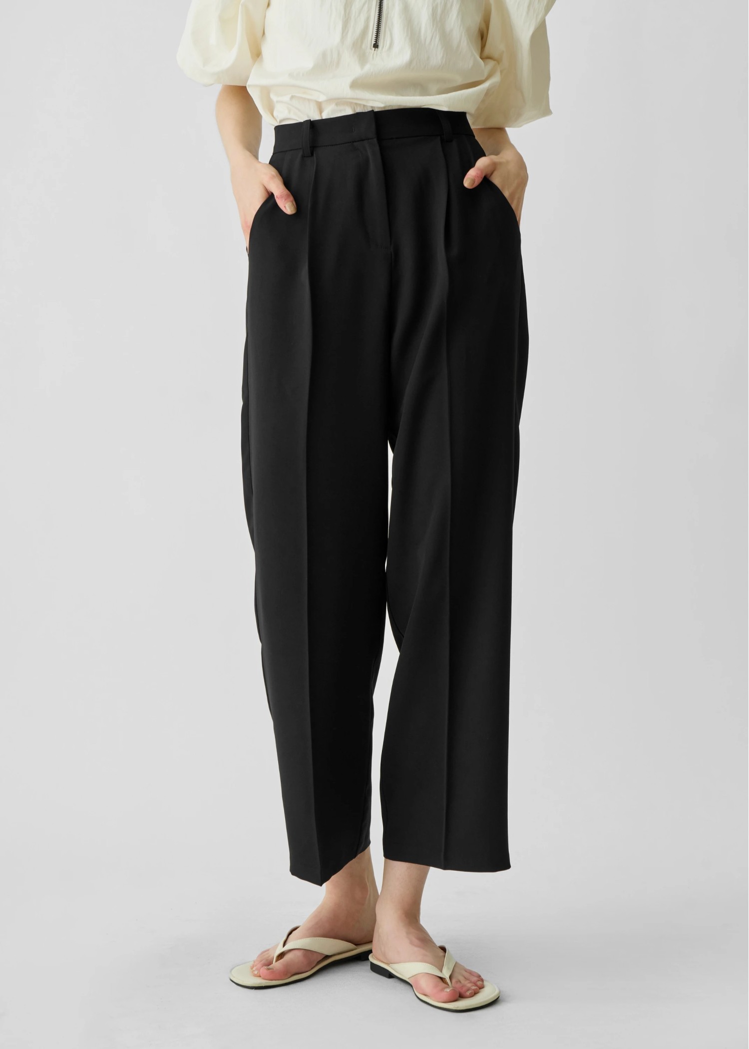 tuck center press slacks PT