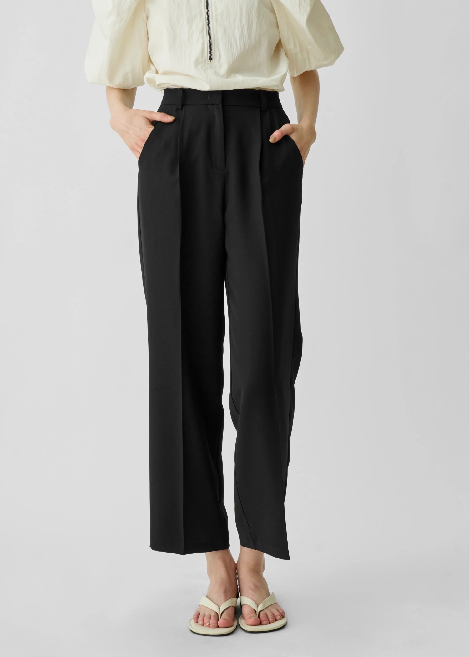 tuck center press slacks PT