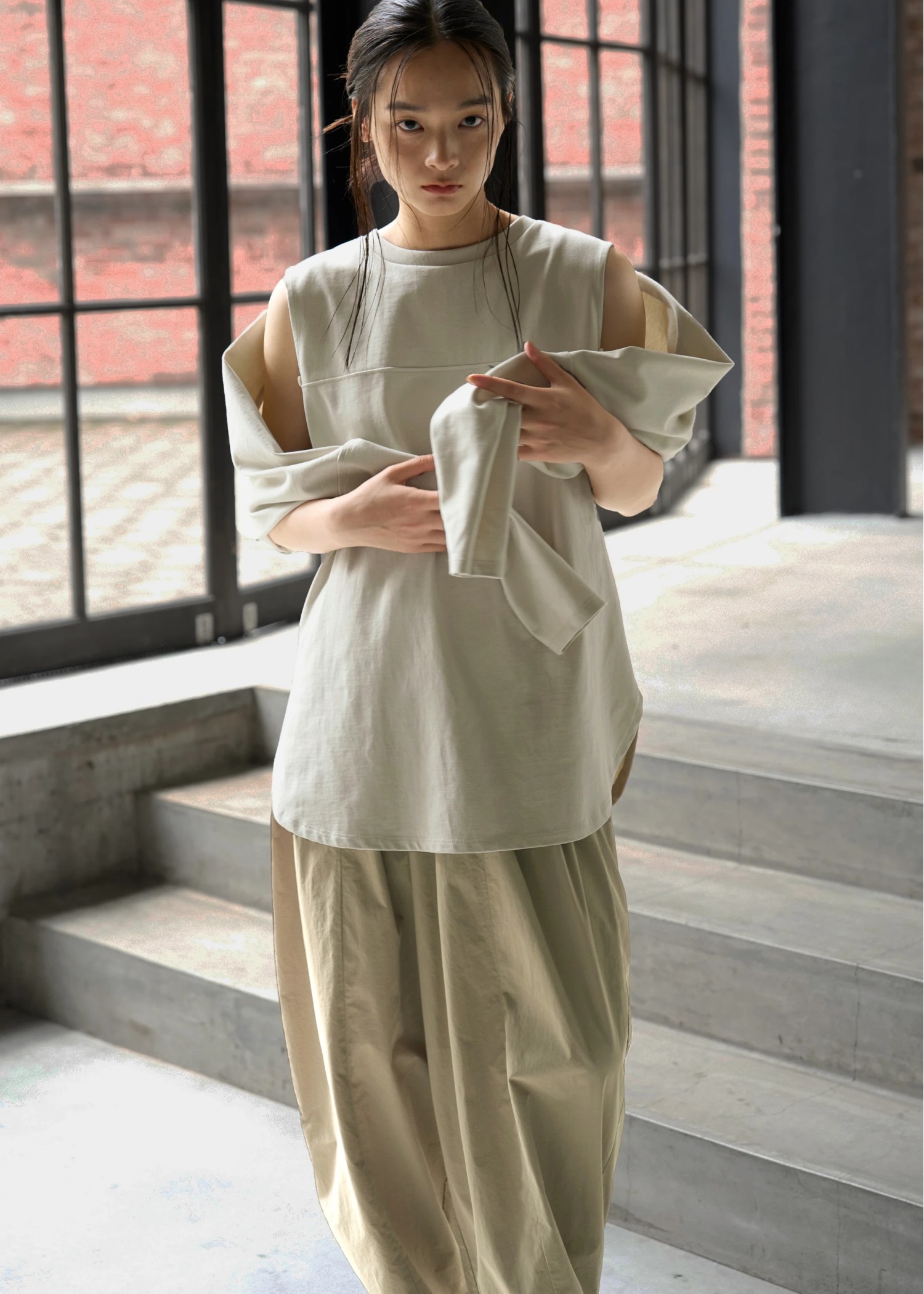 tuck wide panel nylon PT