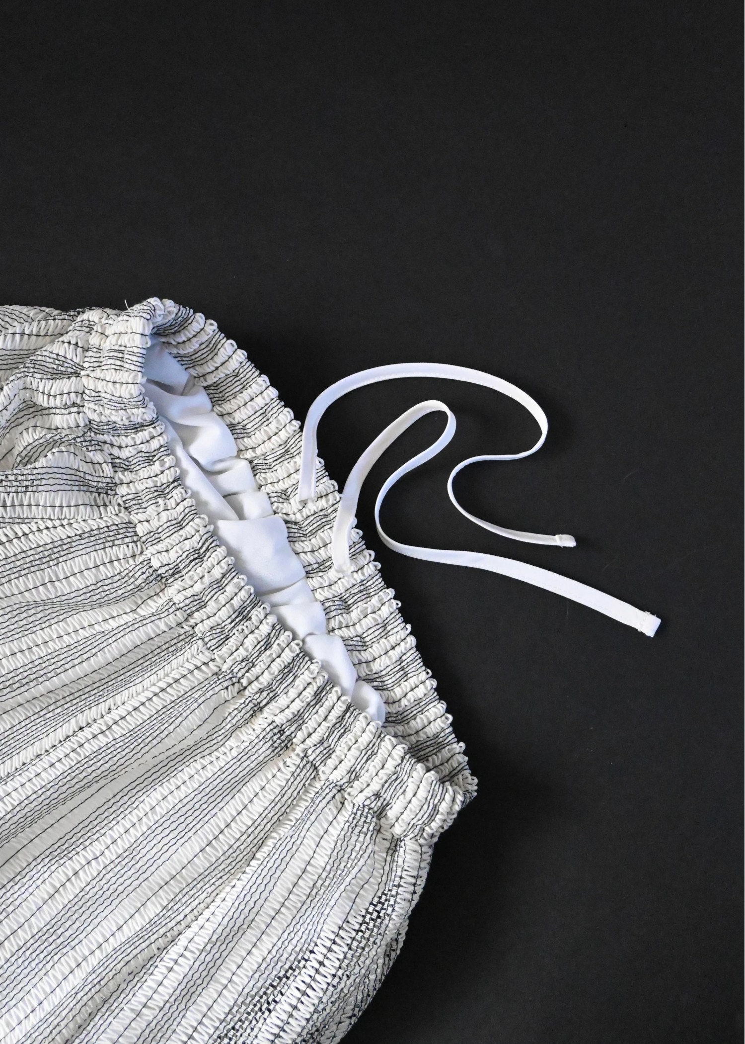 multi stripe lace panel flare SK