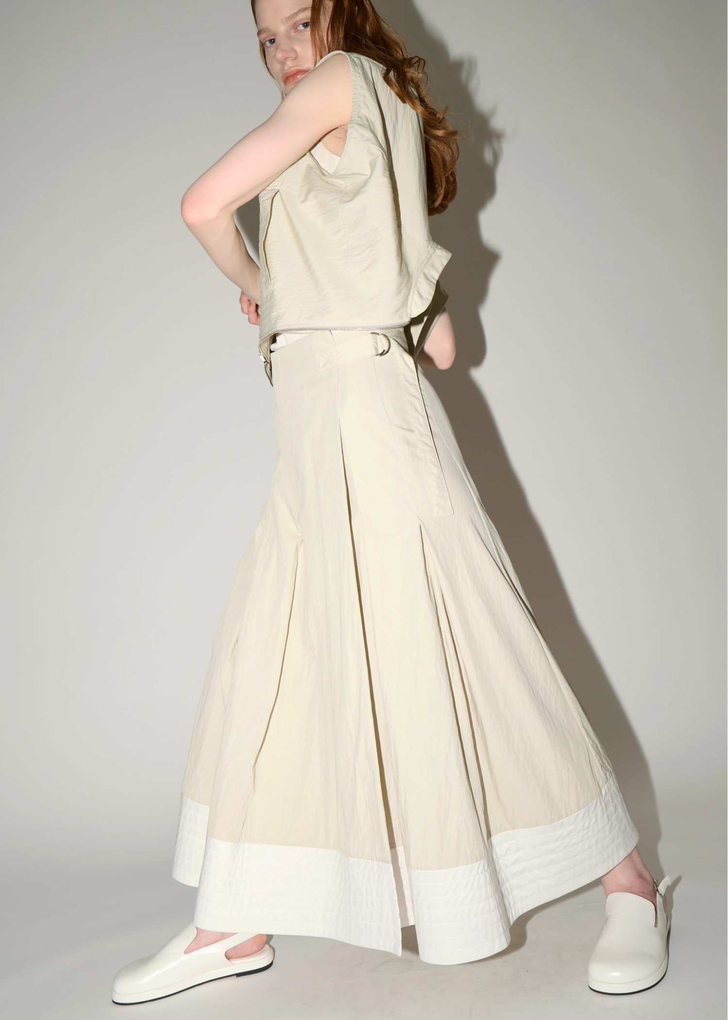 wrap pleats hem boundary SK