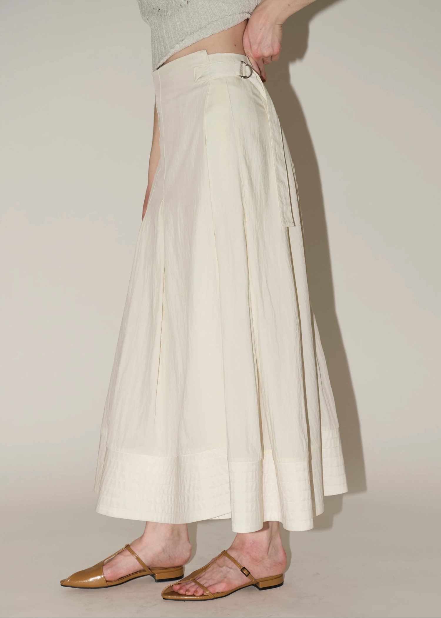 wrap pleats hem boundary SK