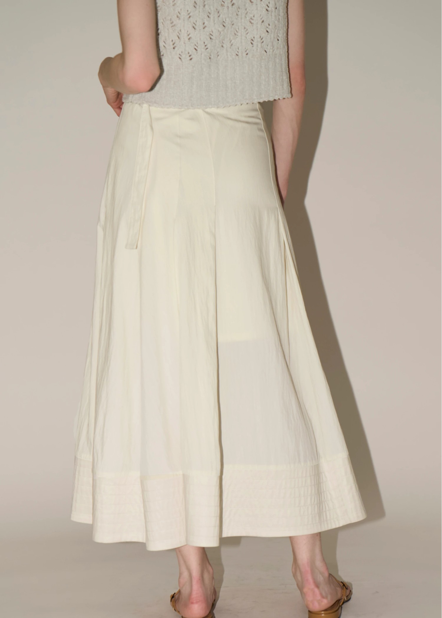 wrap pleats hem boundary SK