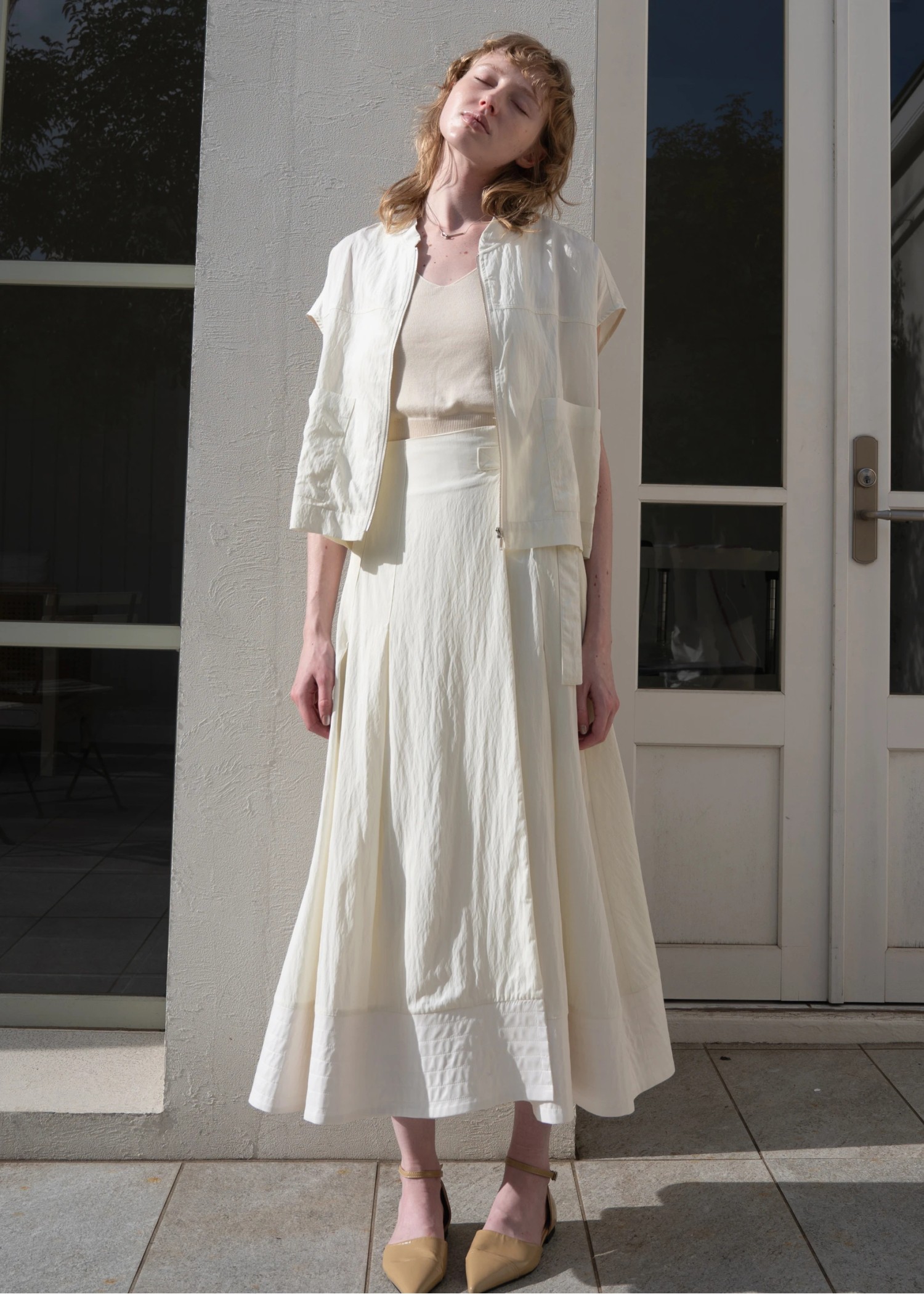 wrap pleats hem boundary SK