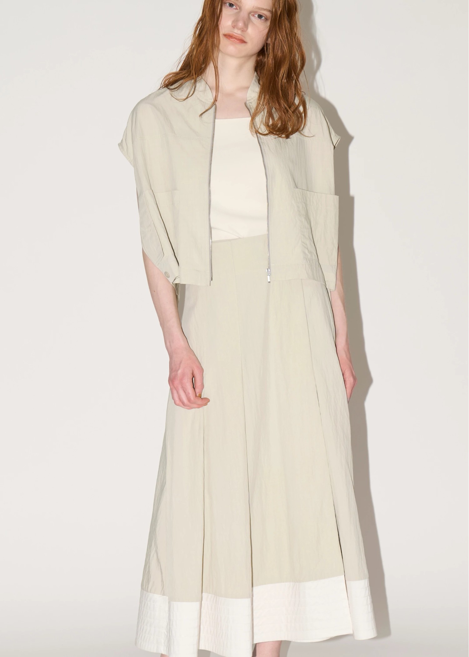 wrap pleats hem boundary SK