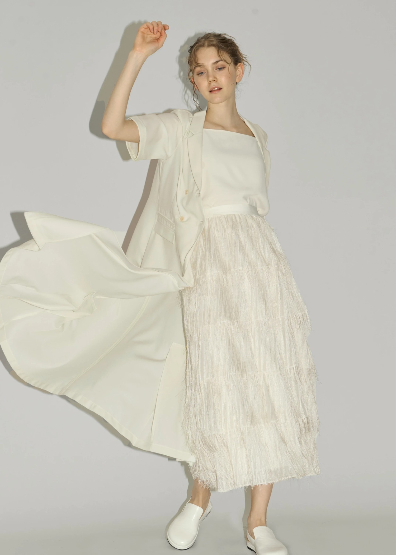 aslope fringe tiered SK