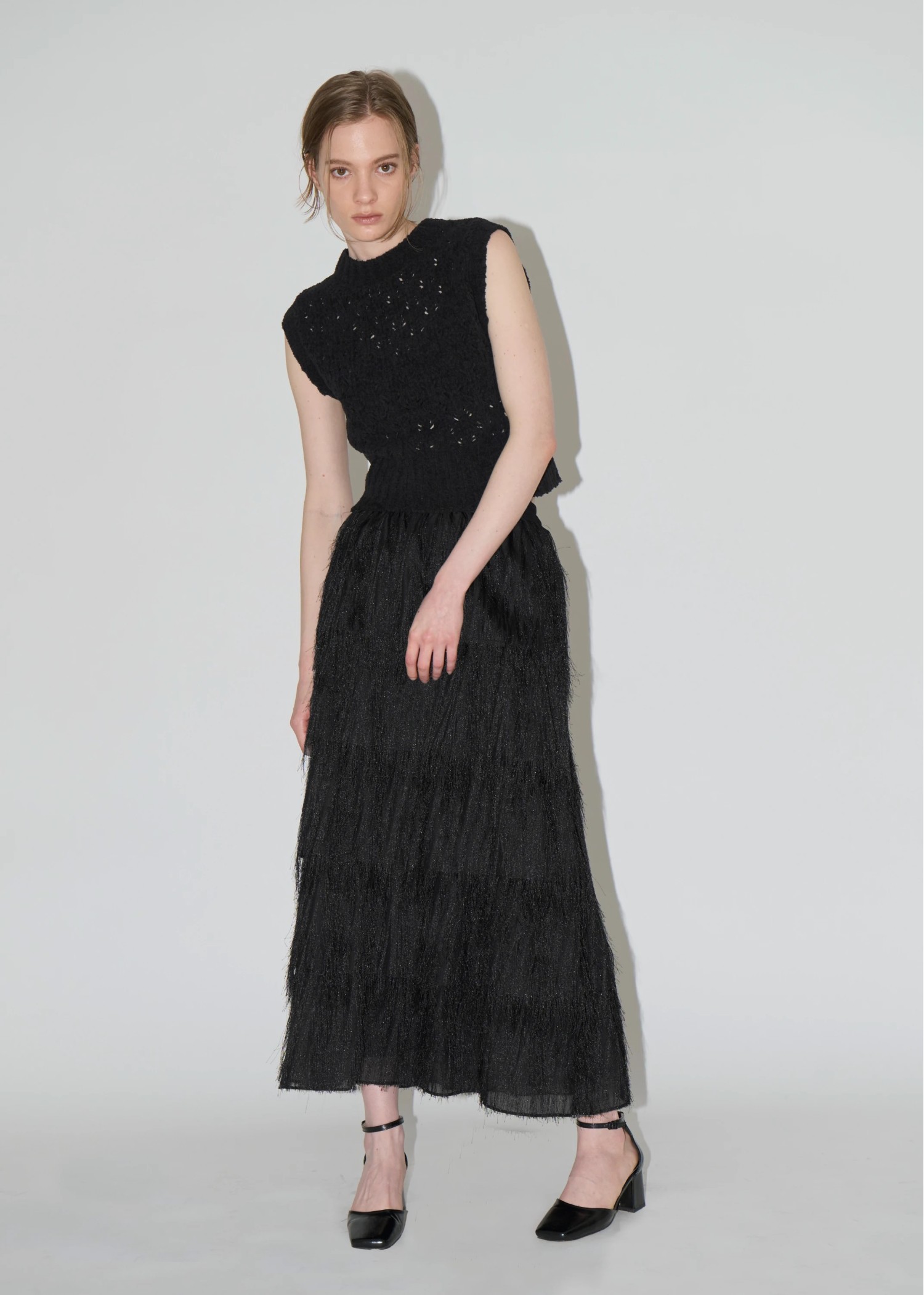 aslope fringe tiered SK