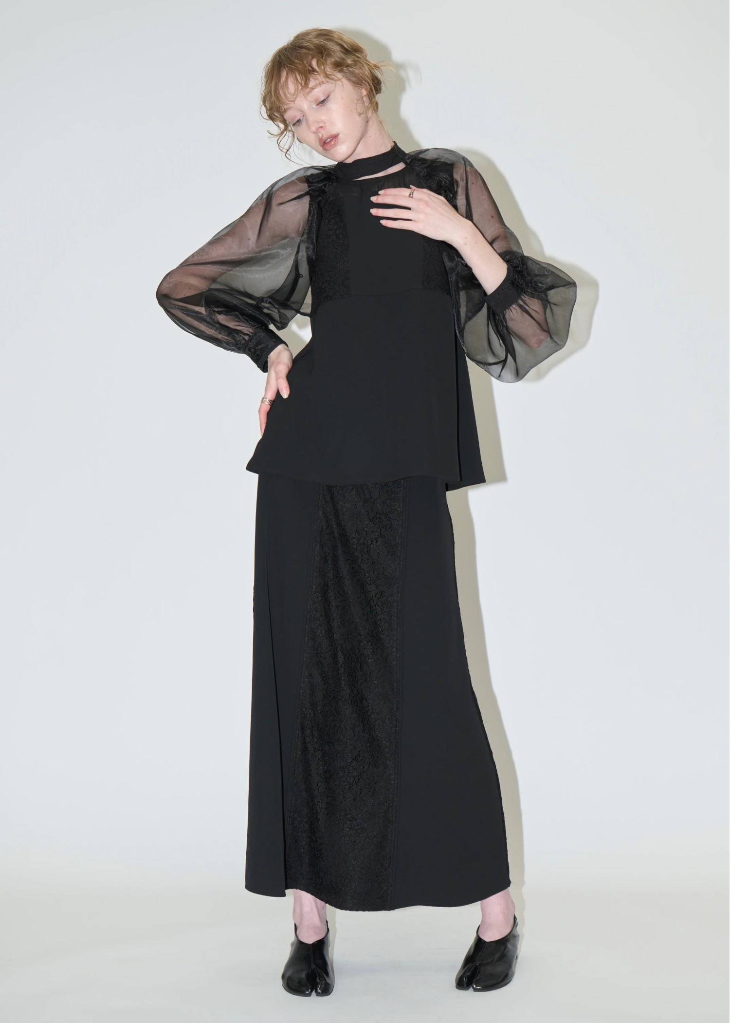 organdy bolero lace patchwork 3 piece SET UP