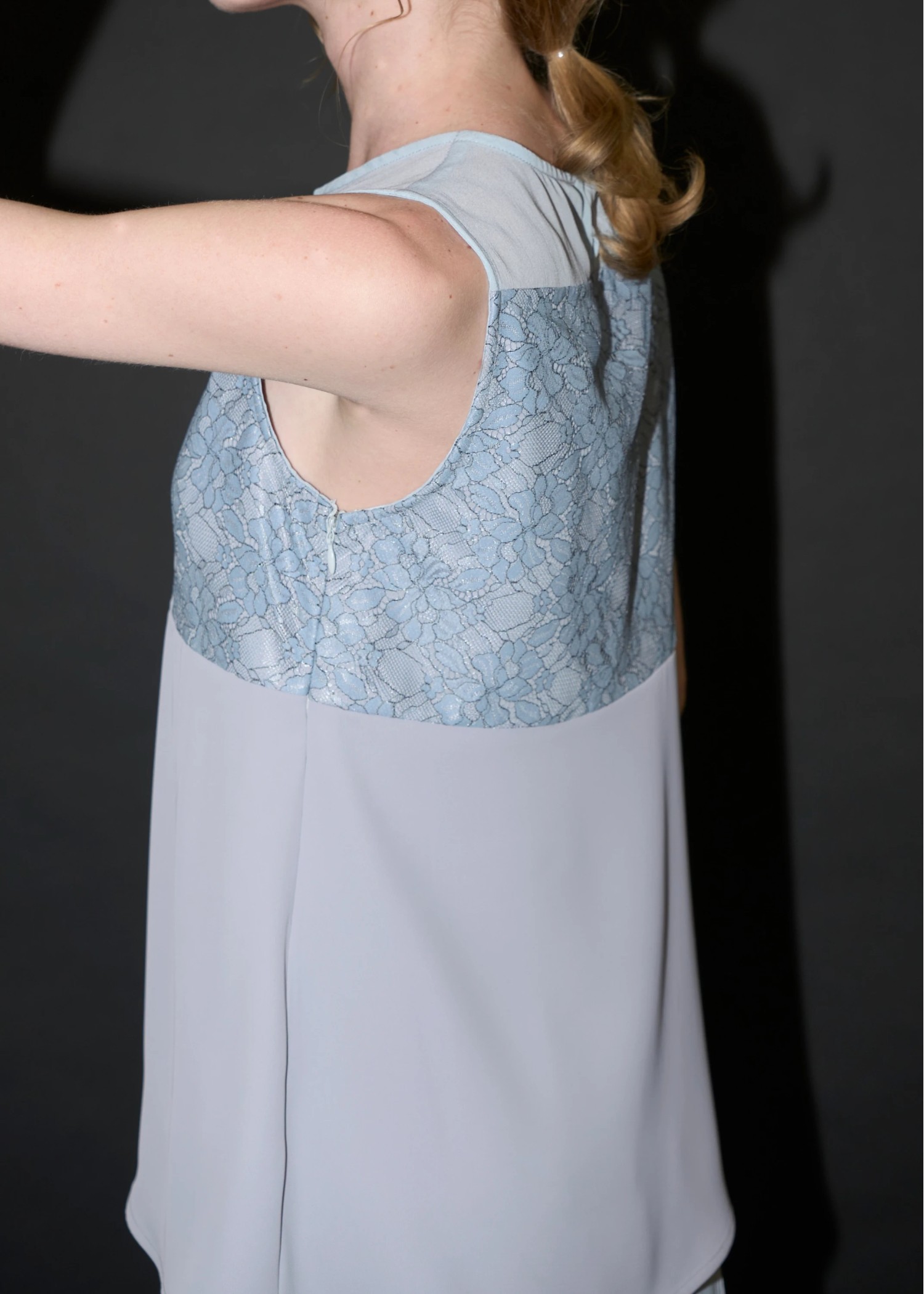 organdy bolero lace patchwork 3 piece SET UP