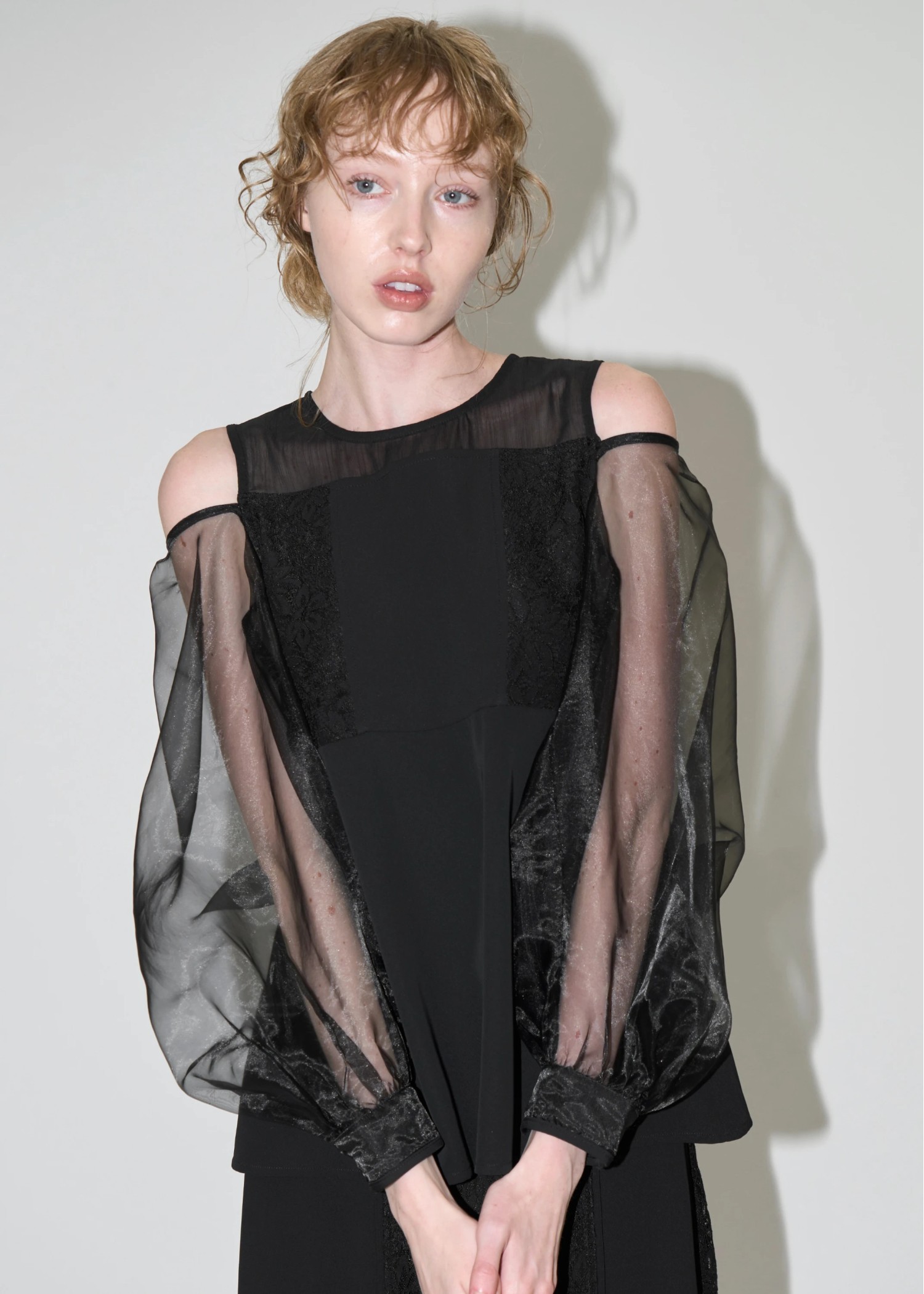 organdy bolero lace patchwork 3 piece SET UP