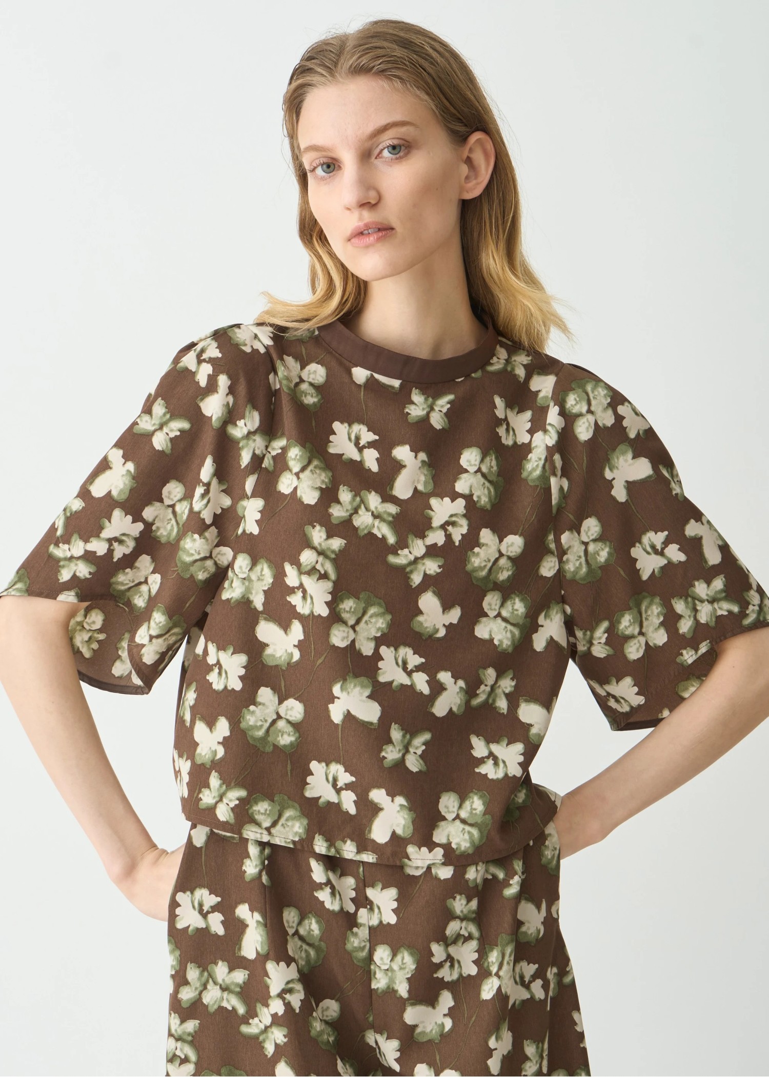 thin string flower overalls SET UP