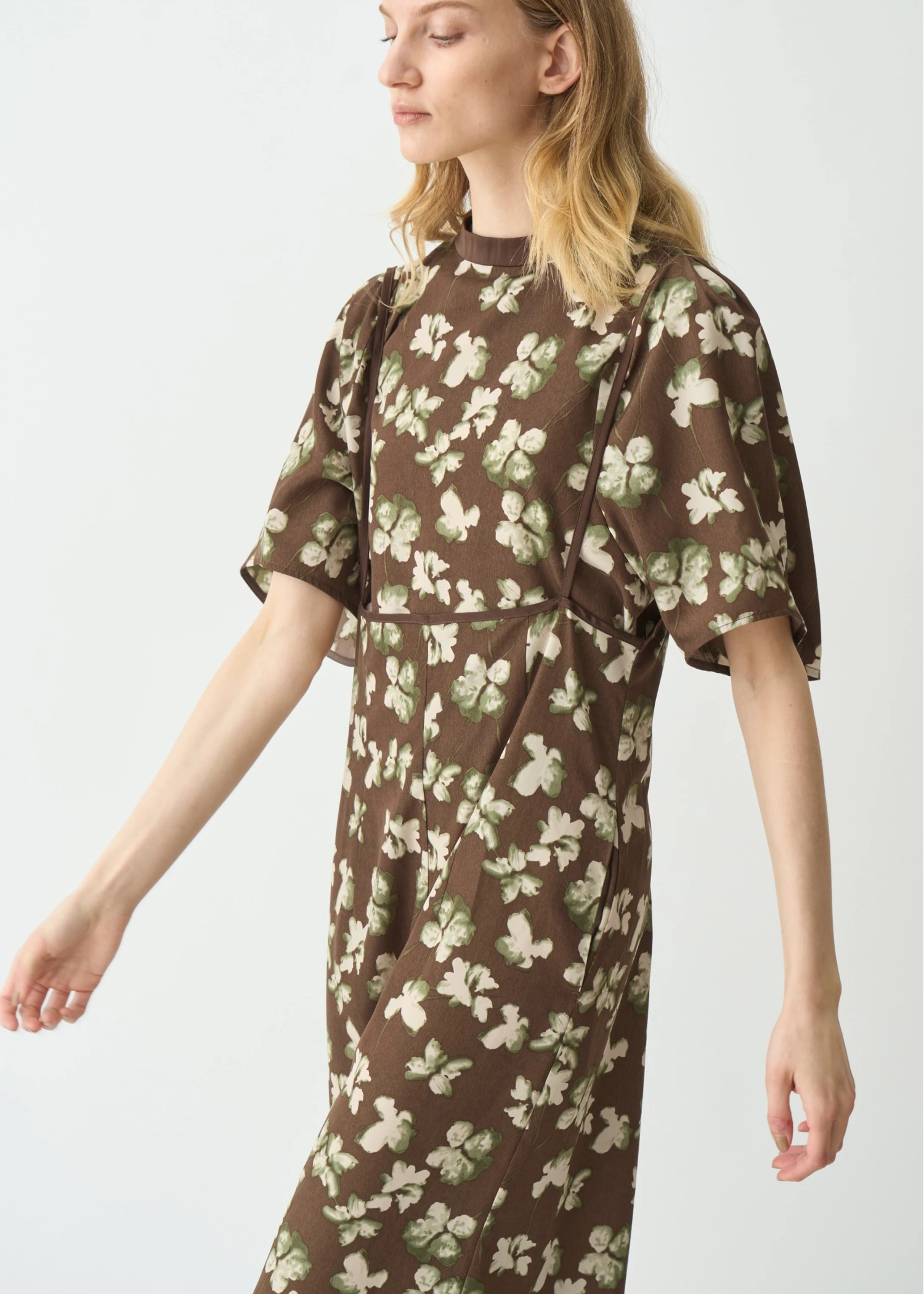 thin string flower overalls SET UP