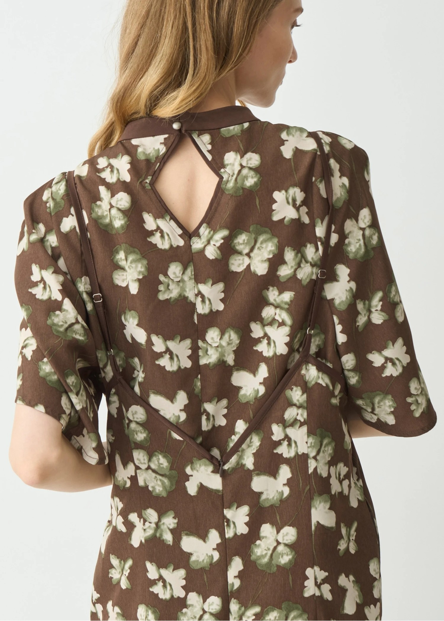 thin string flower overalls SET UP