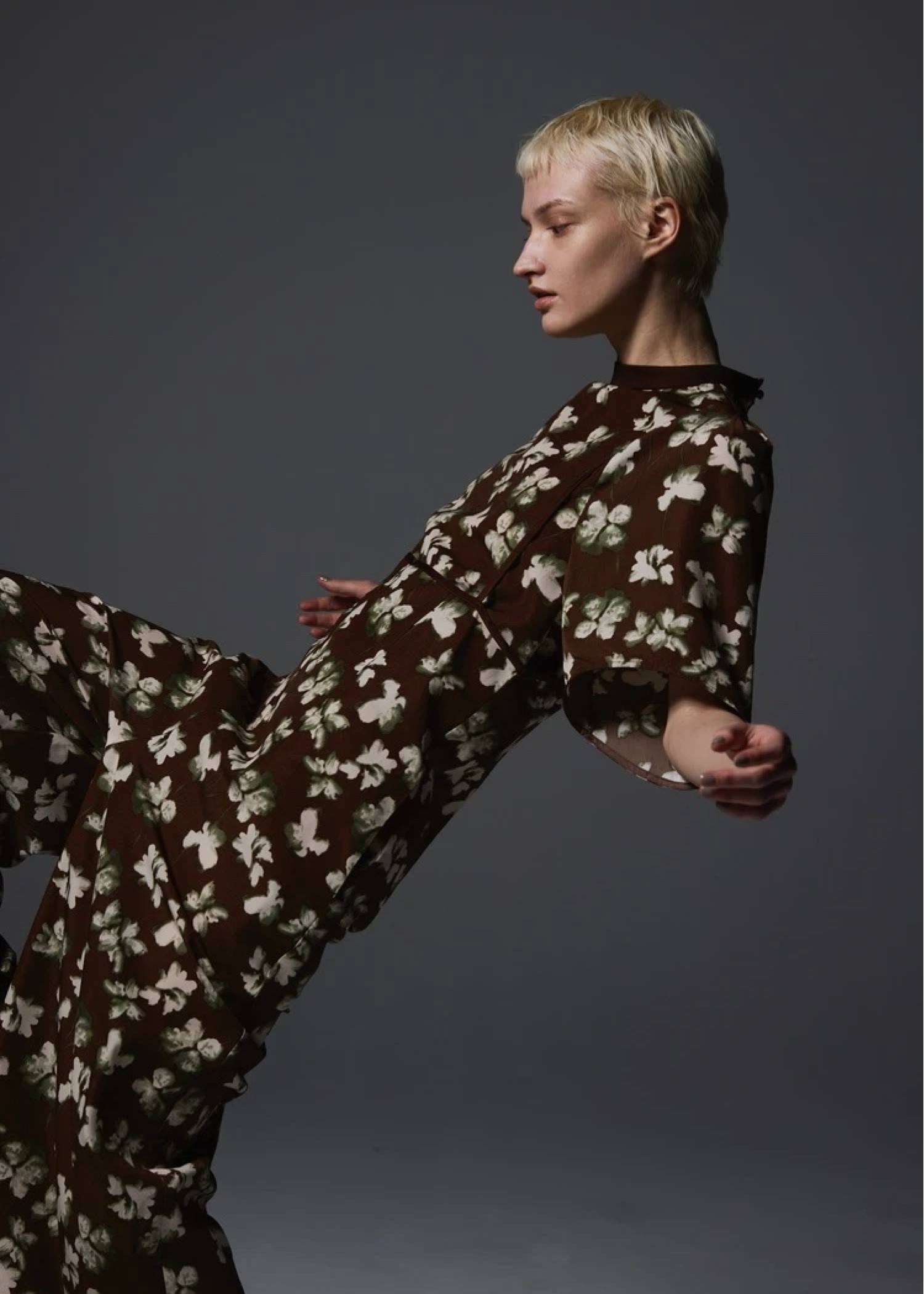 thin string flower overalls SET UP