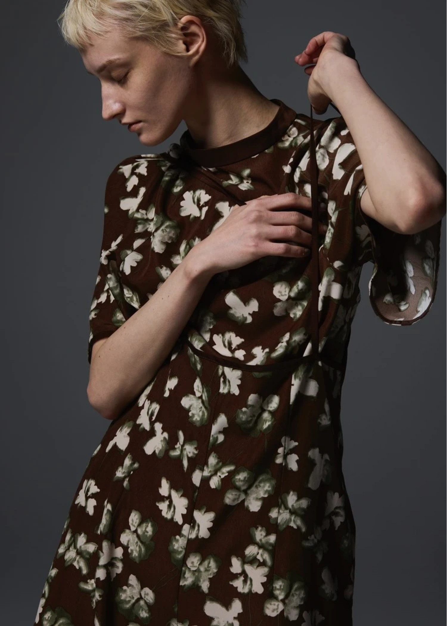 thin string flower overalls SET UP