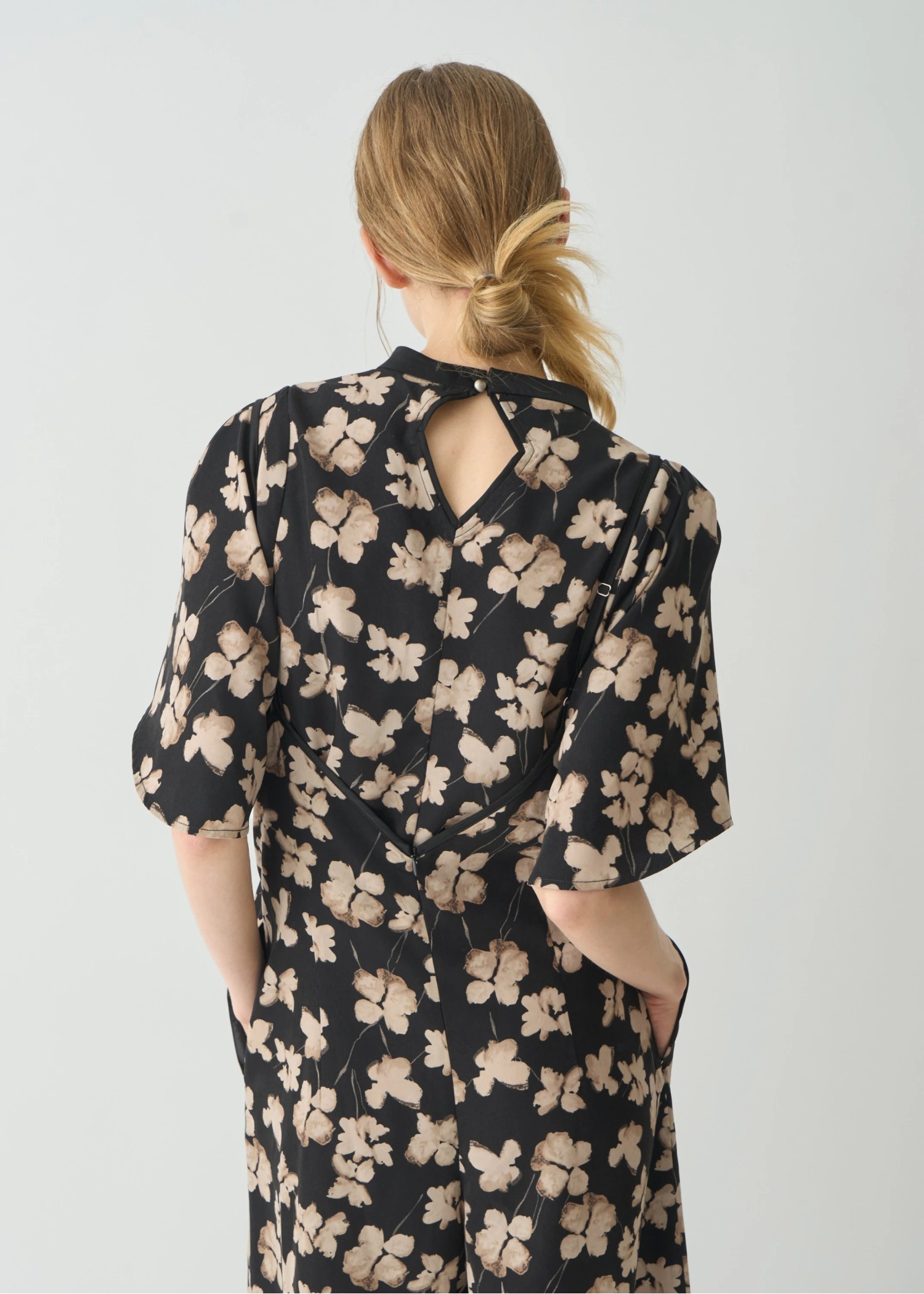 thin string flower overalls SET UP