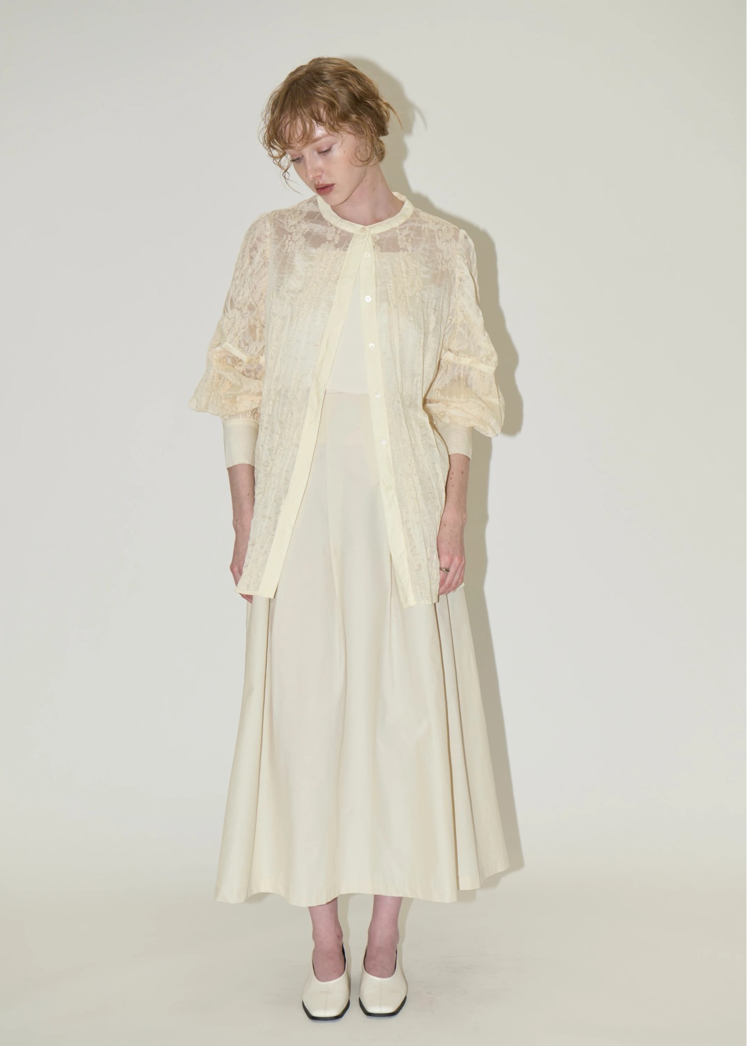 wrinkle embroidery removable sleeve BL