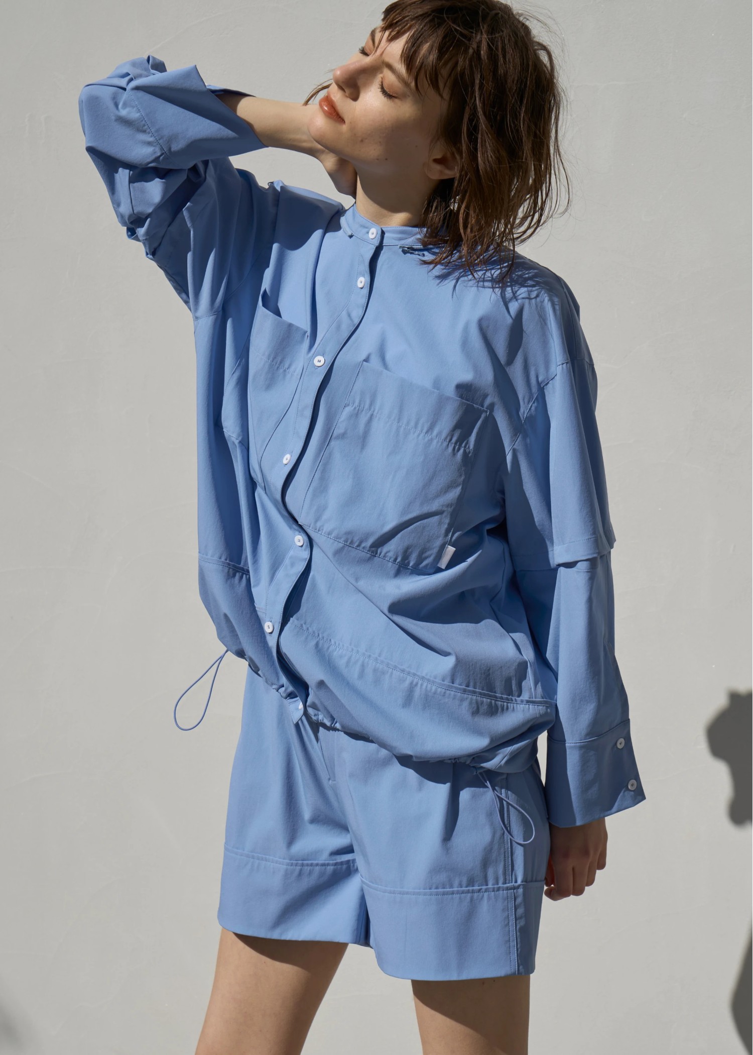 removable sleeve hoody drawstring SH