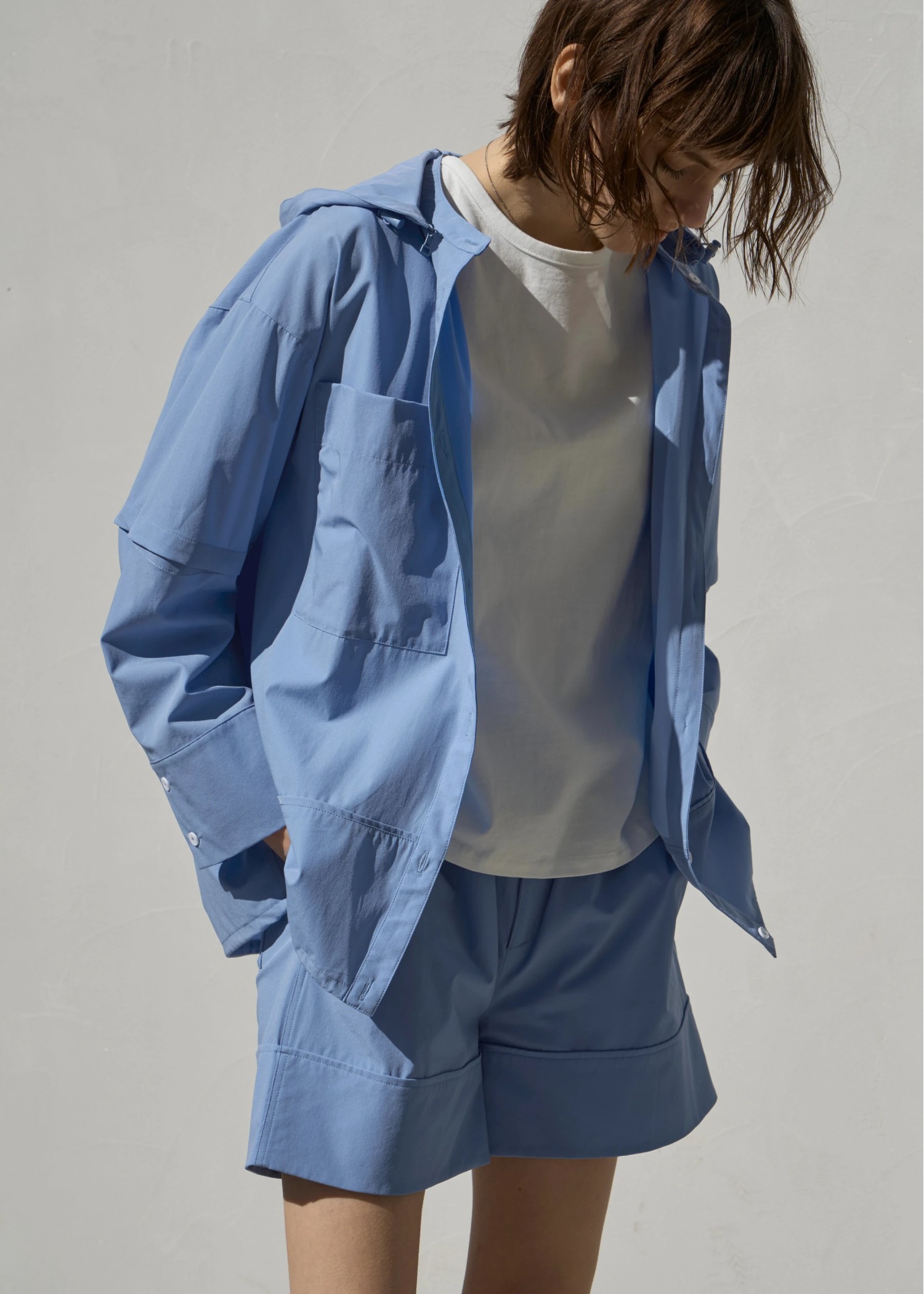 removable sleeve hoody drawstring SH