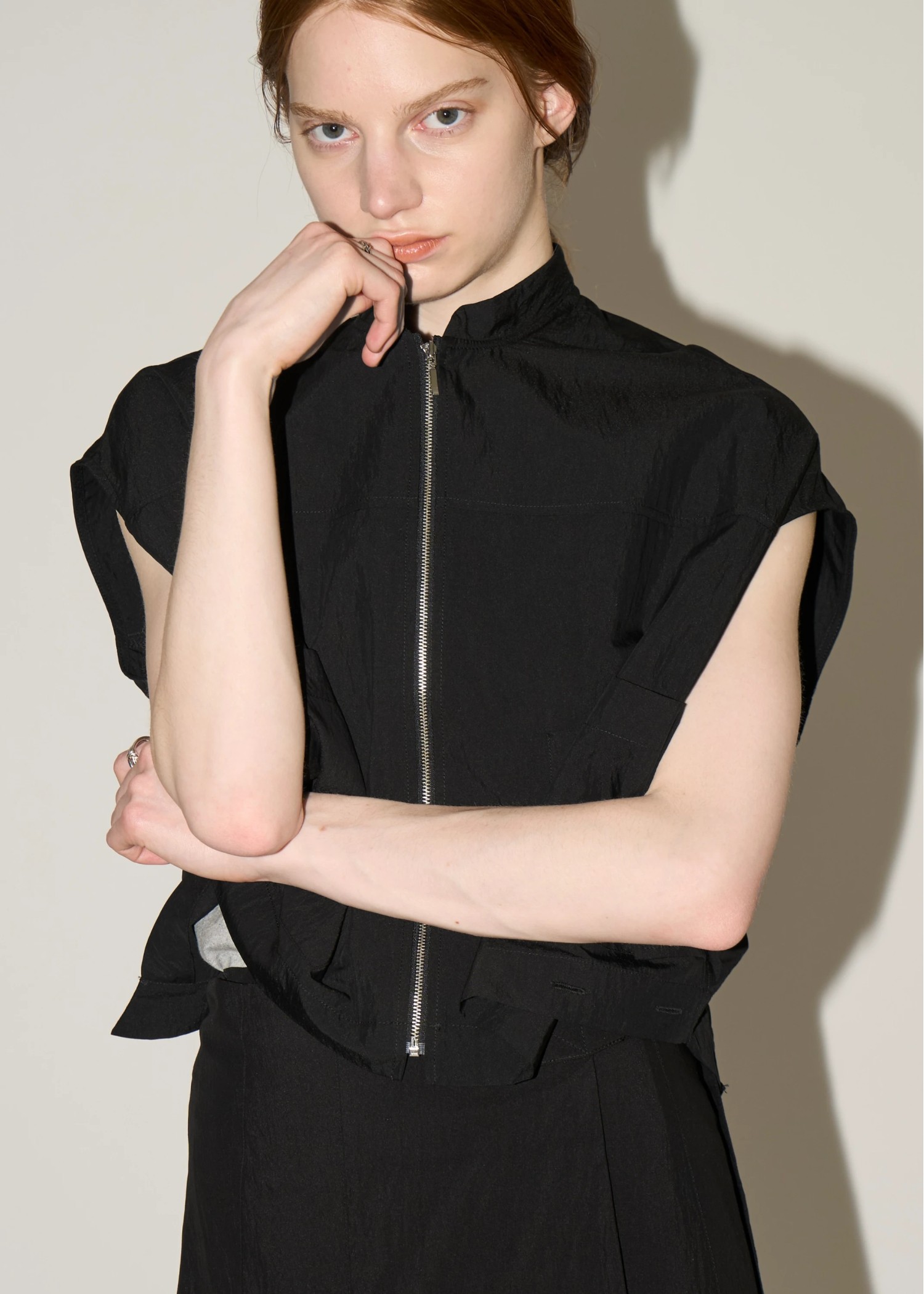 upend 2way french sleeve tops