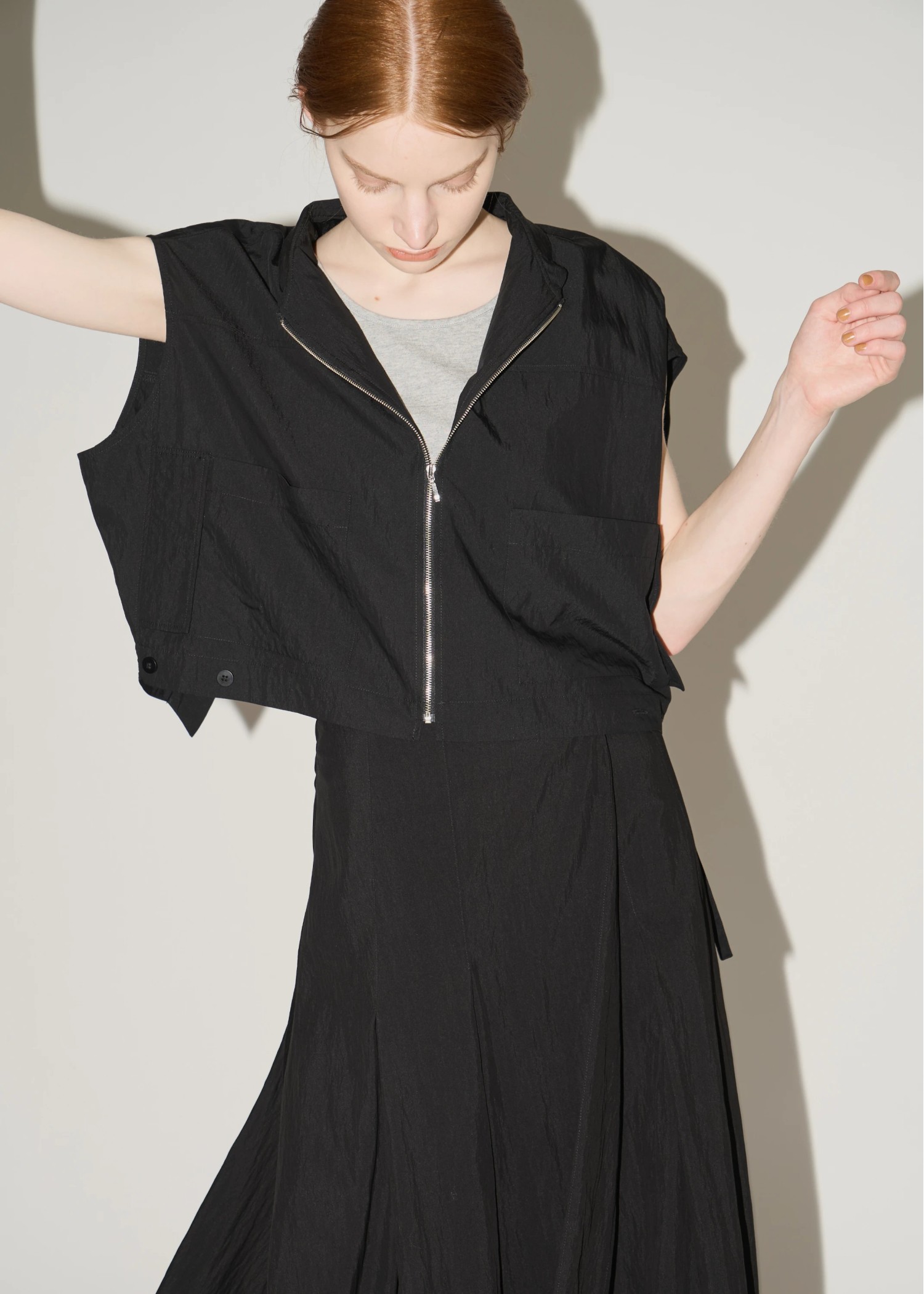 upend 2way french sleeve tops