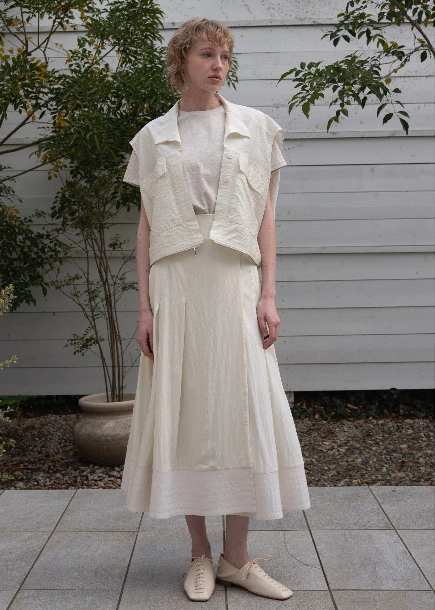 upend 2way french sleeve tops