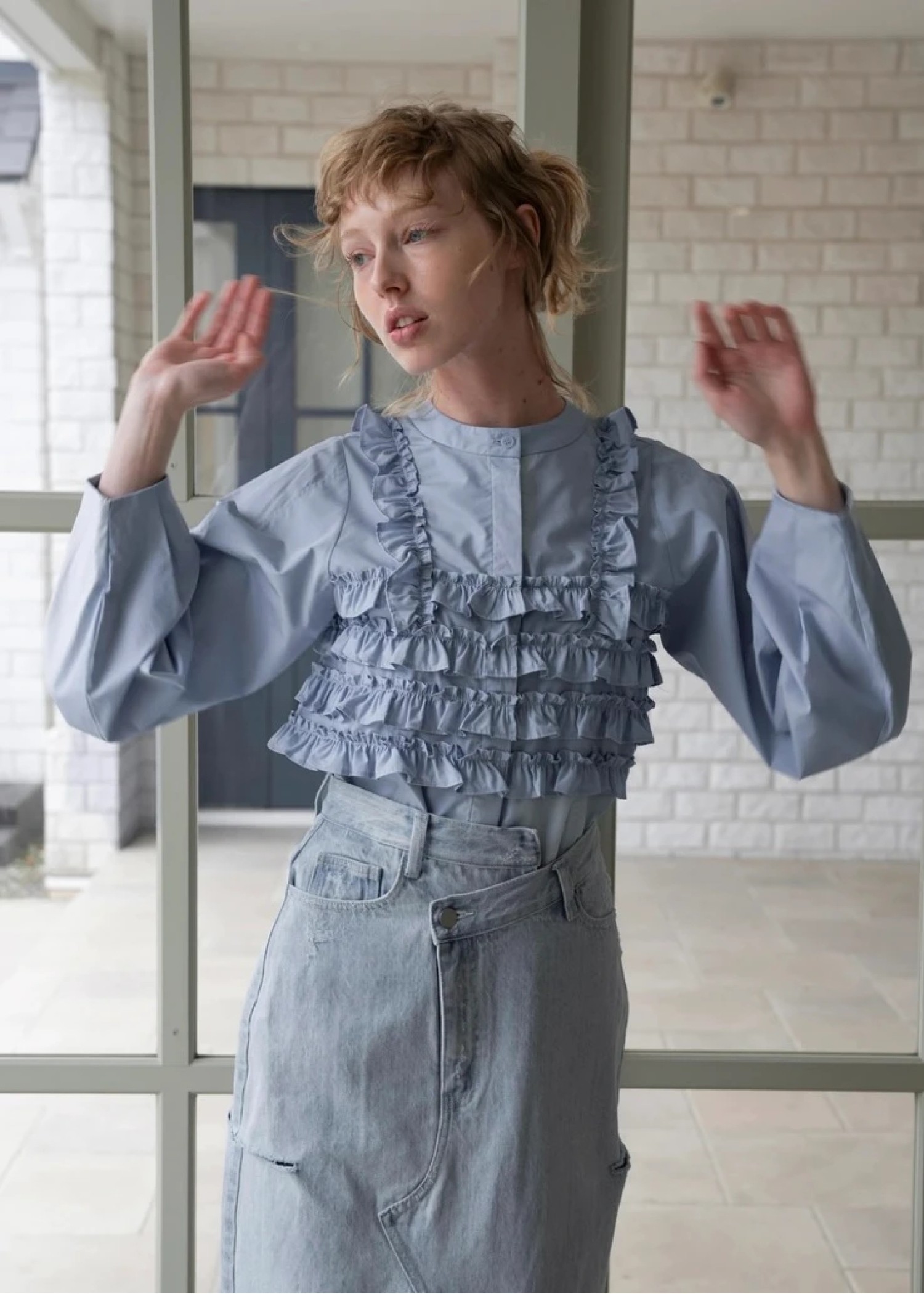 frill bustier layered like SH