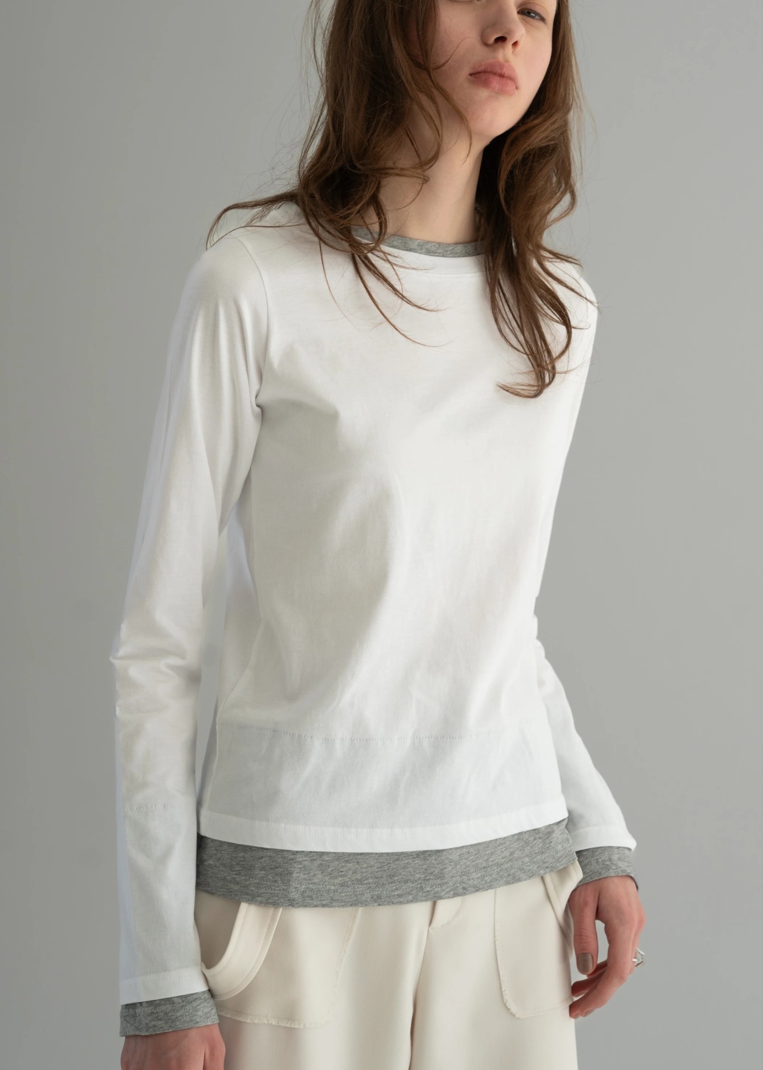 bi color layered like long T