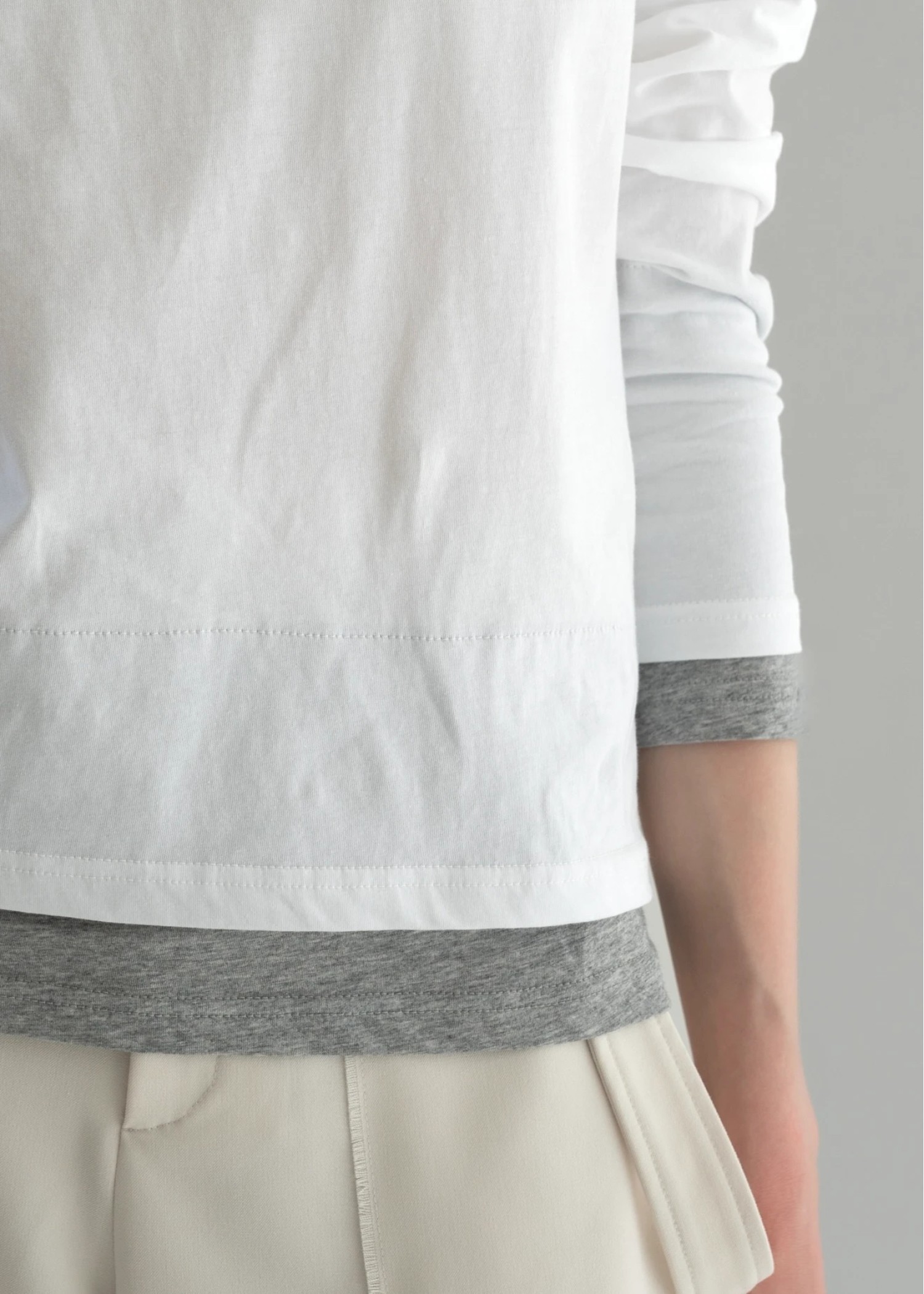 bi color layered like long T