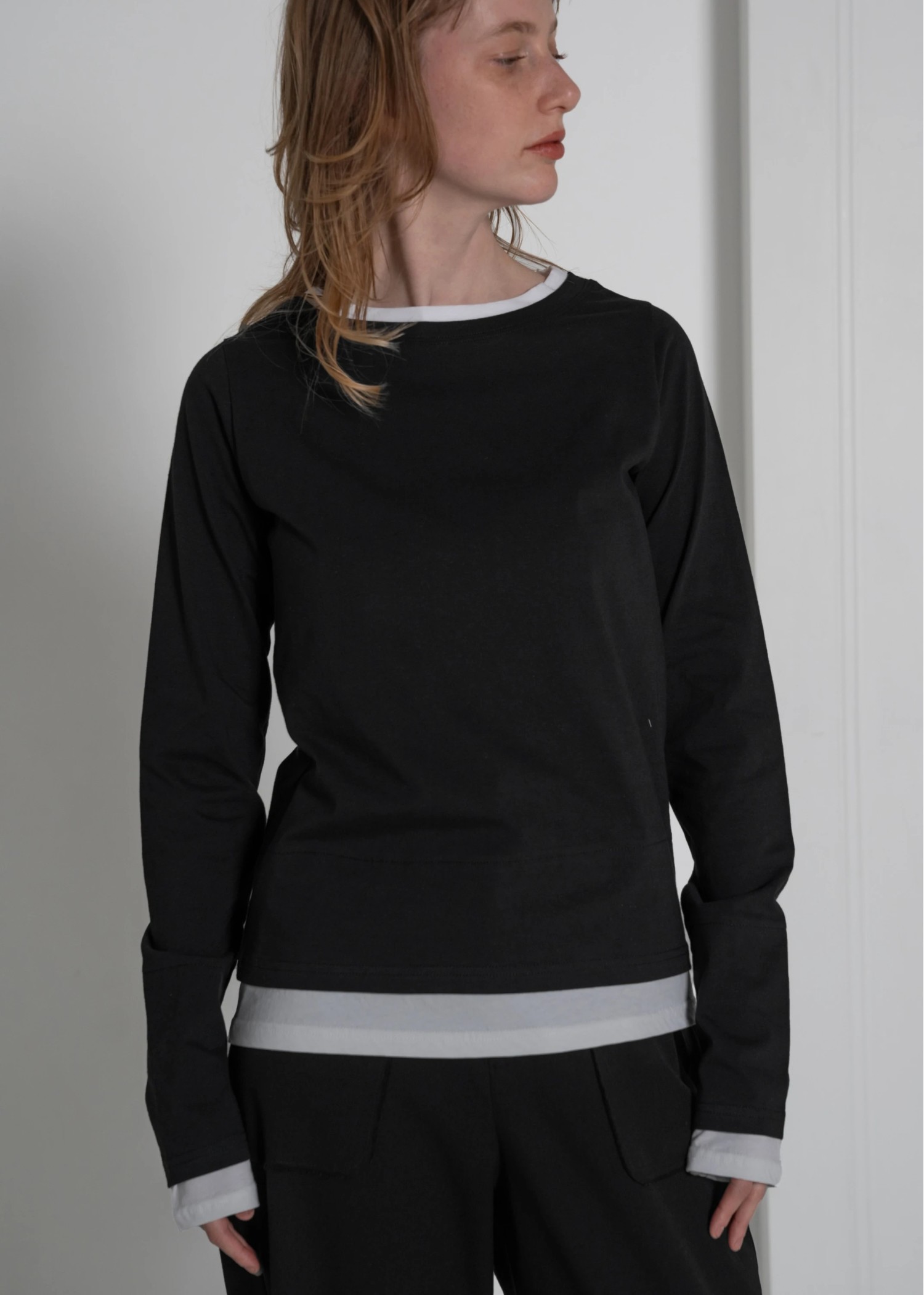 bi color layered like long T