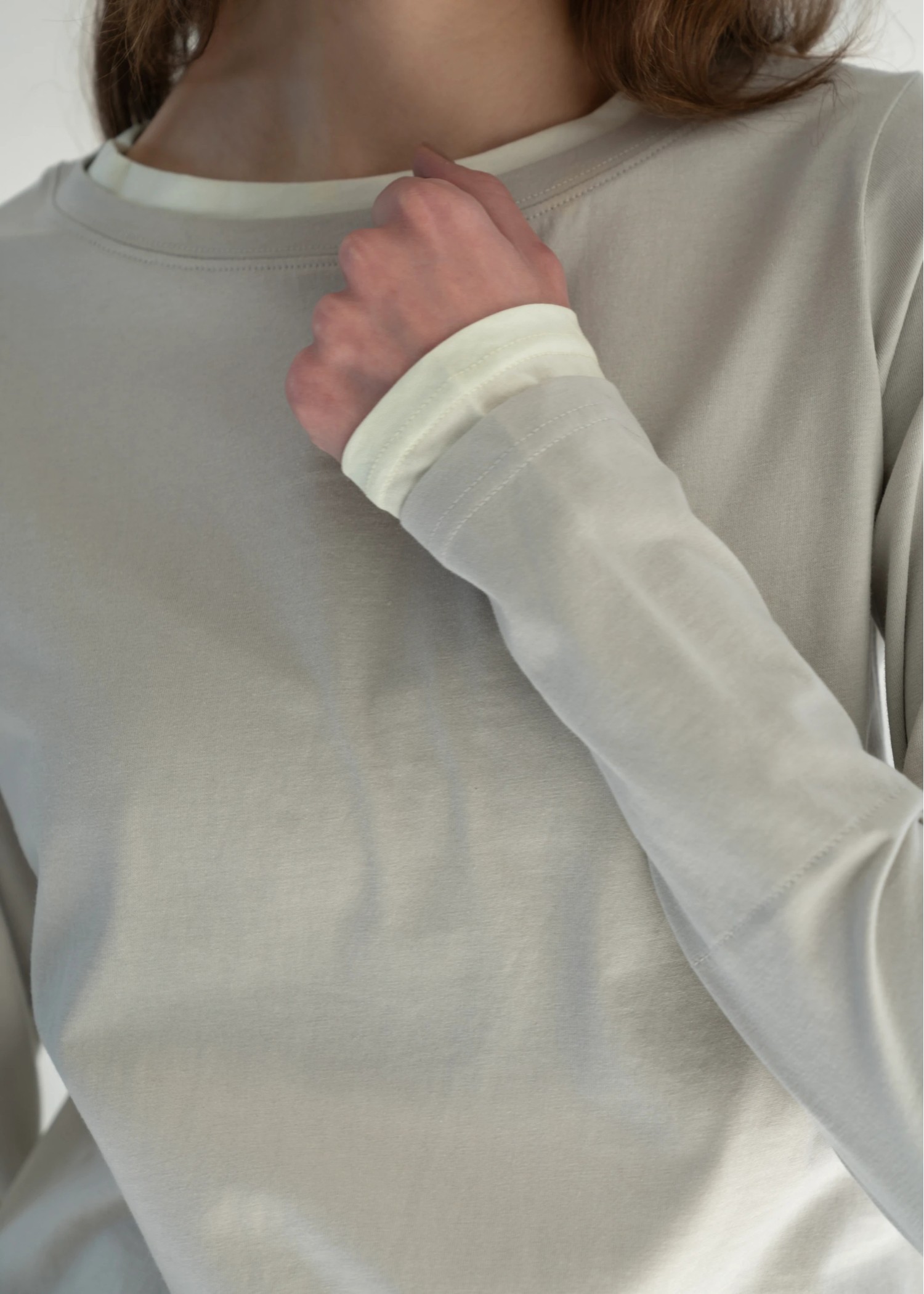 bi color layered like long T