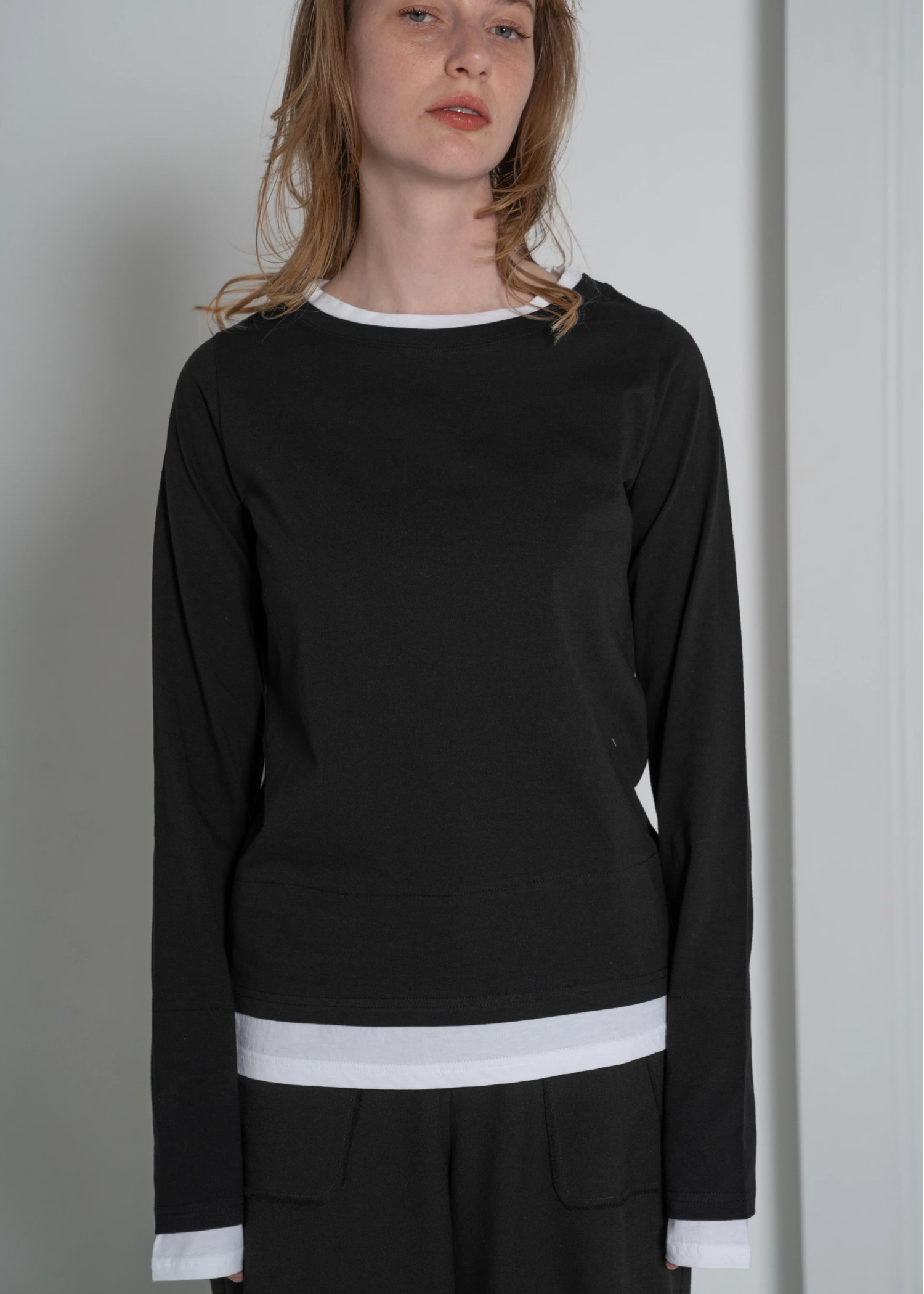 bi color layered like long T