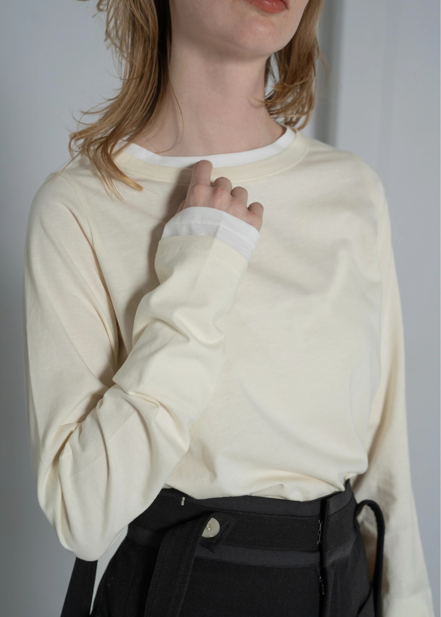 bi color layered like long T