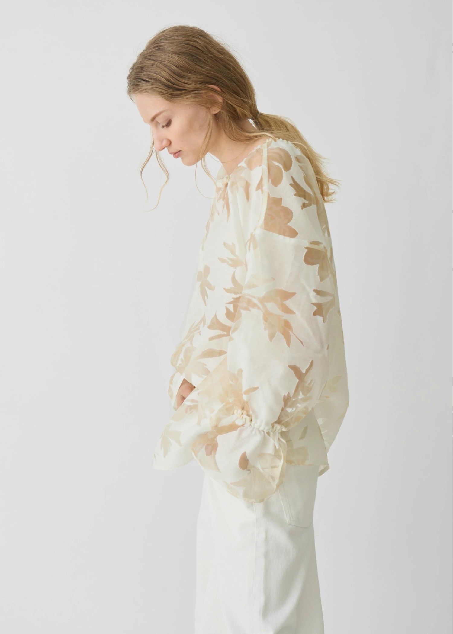 organdy flower candy sleeve TOPS