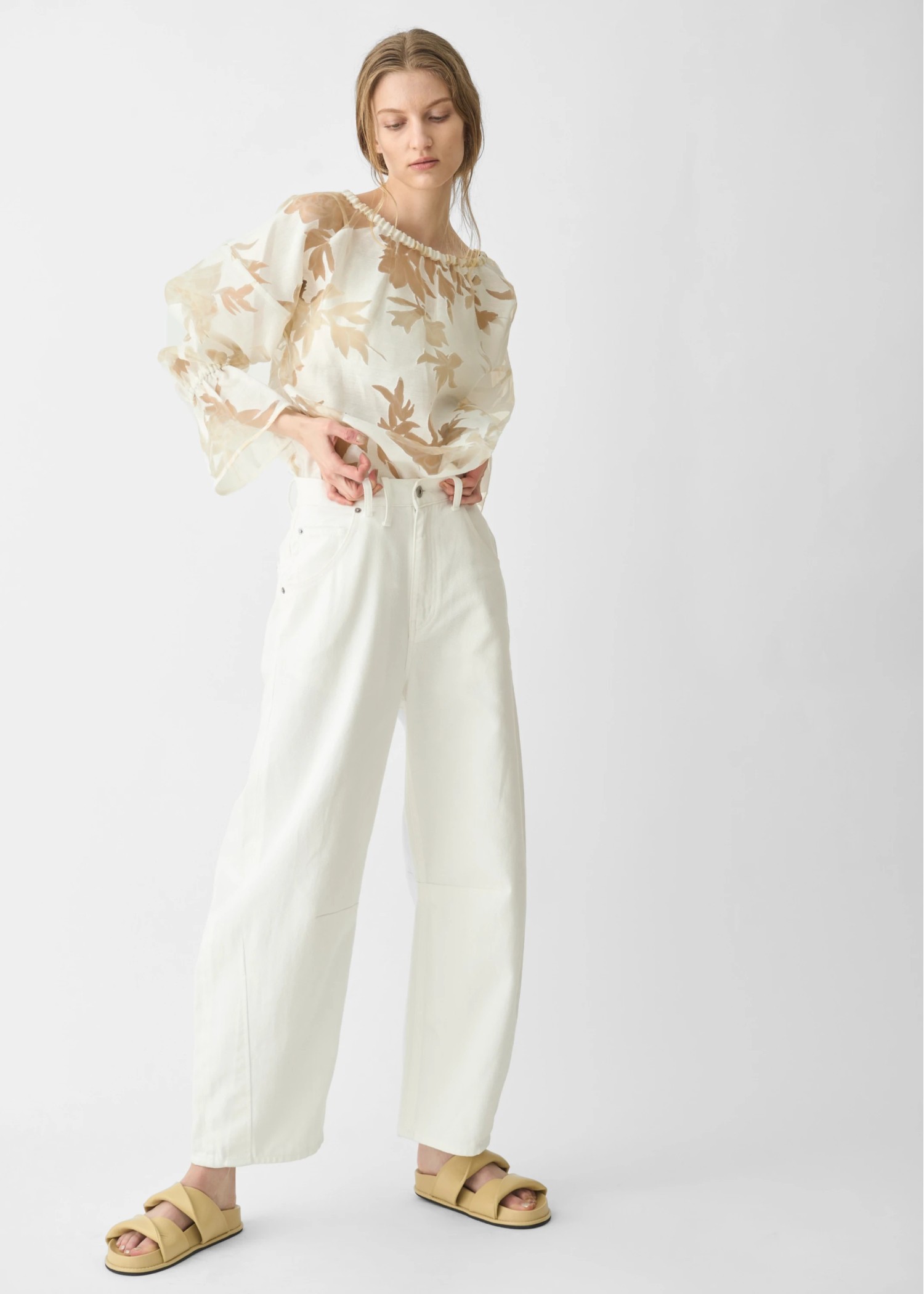 organdy flower candy sleeve TOPS