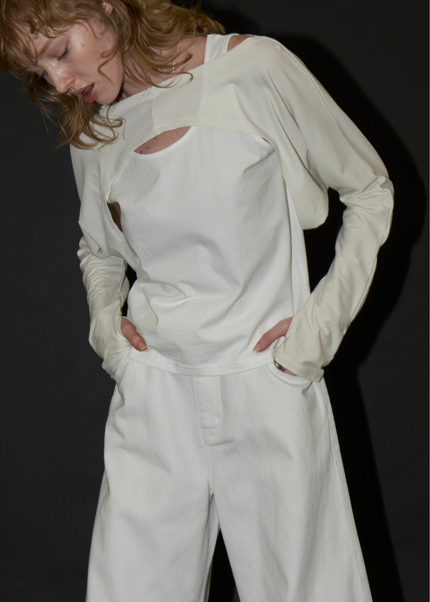 arm bolero cut and sew tank set