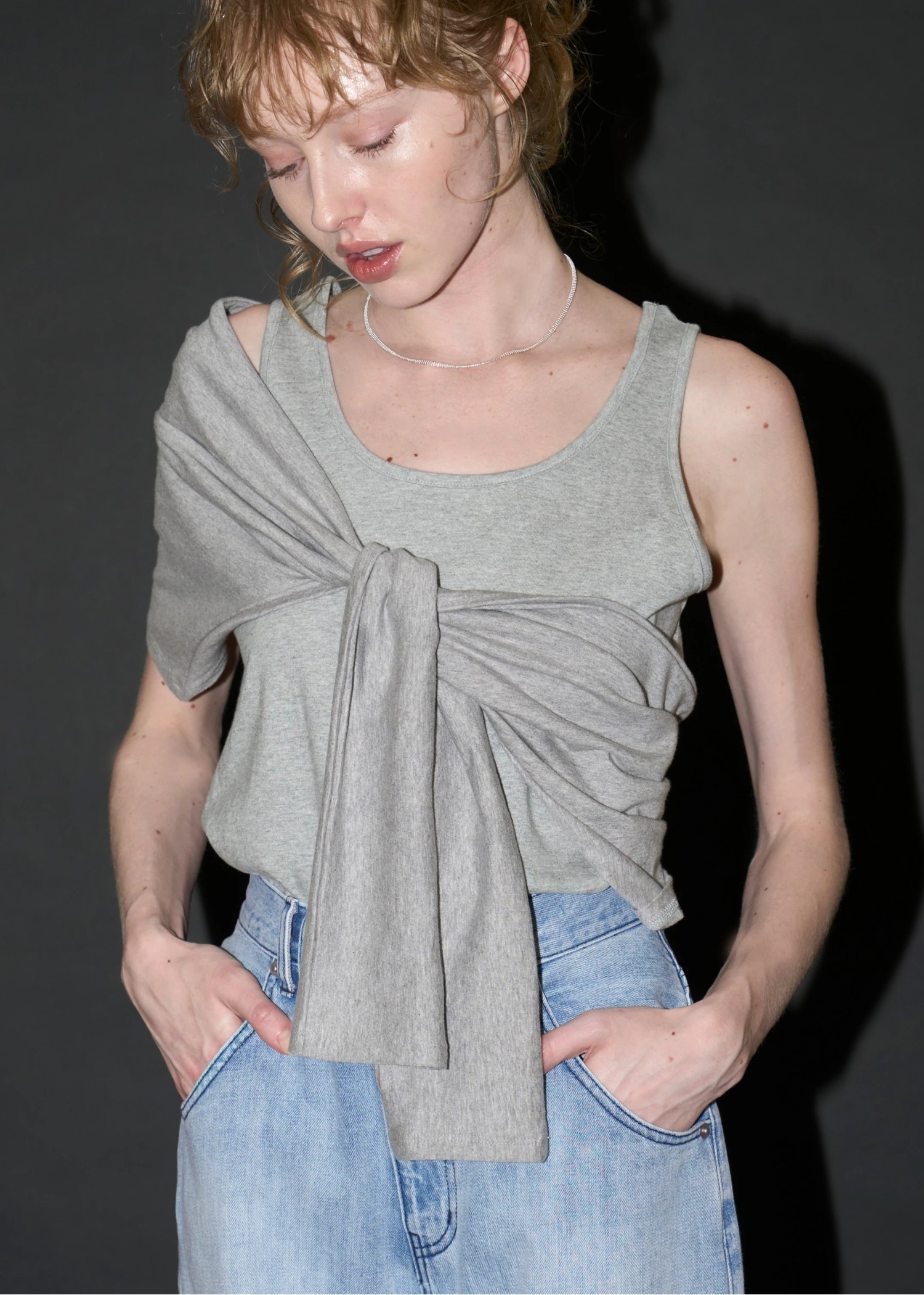 arm bolero cut and sew tank set