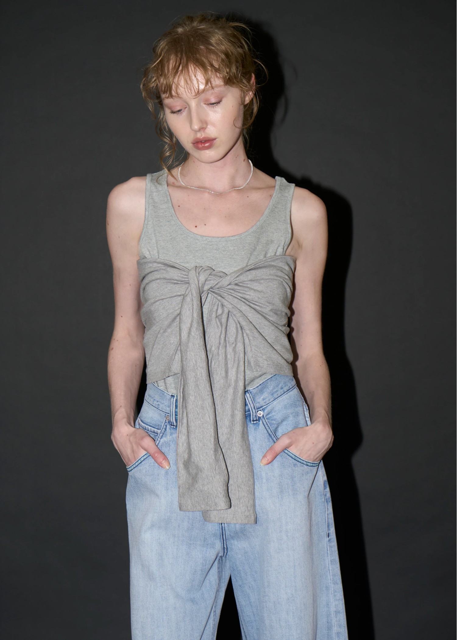 arm bolero cut and sew tank set