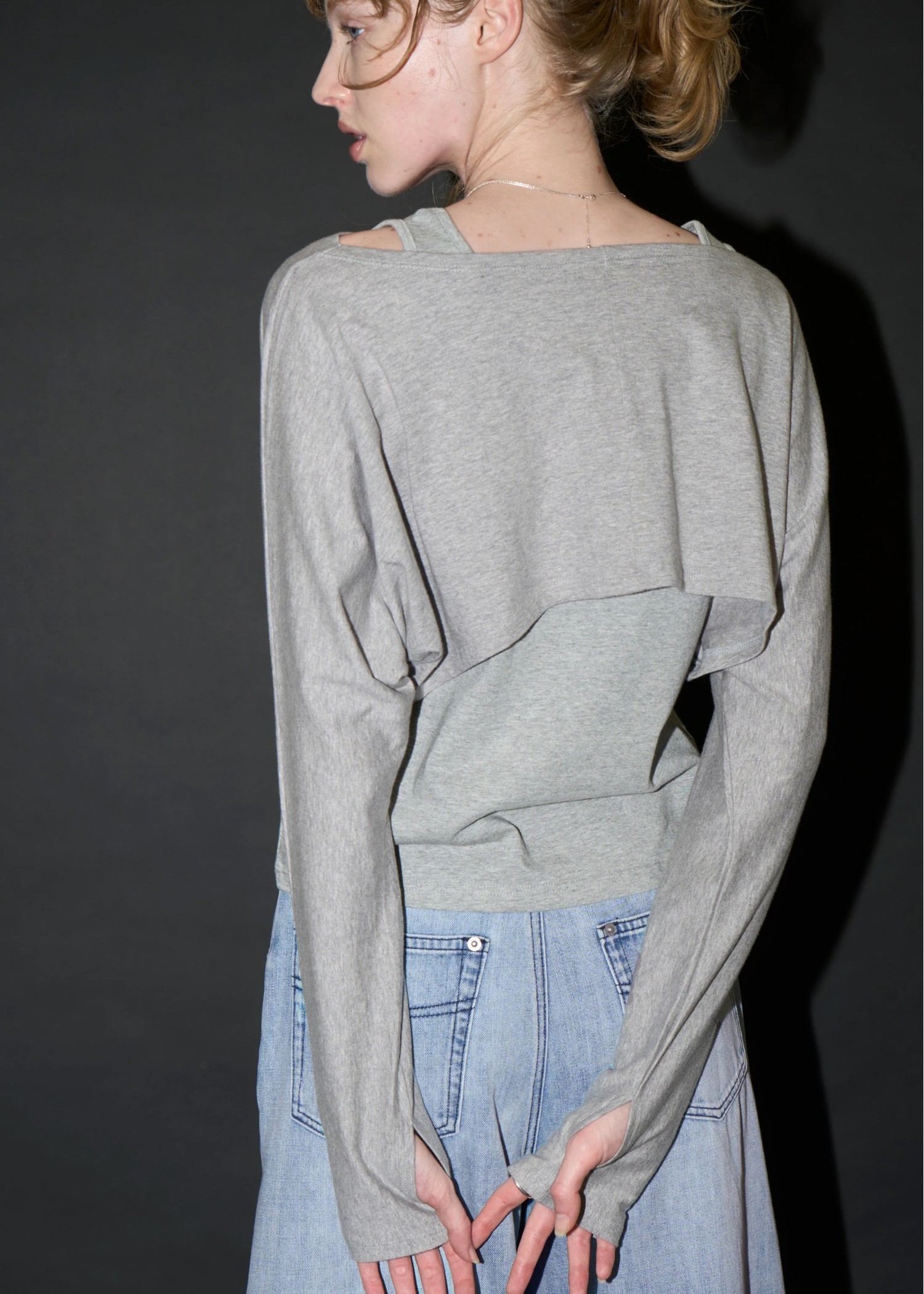 arm bolero cut and sew tank set