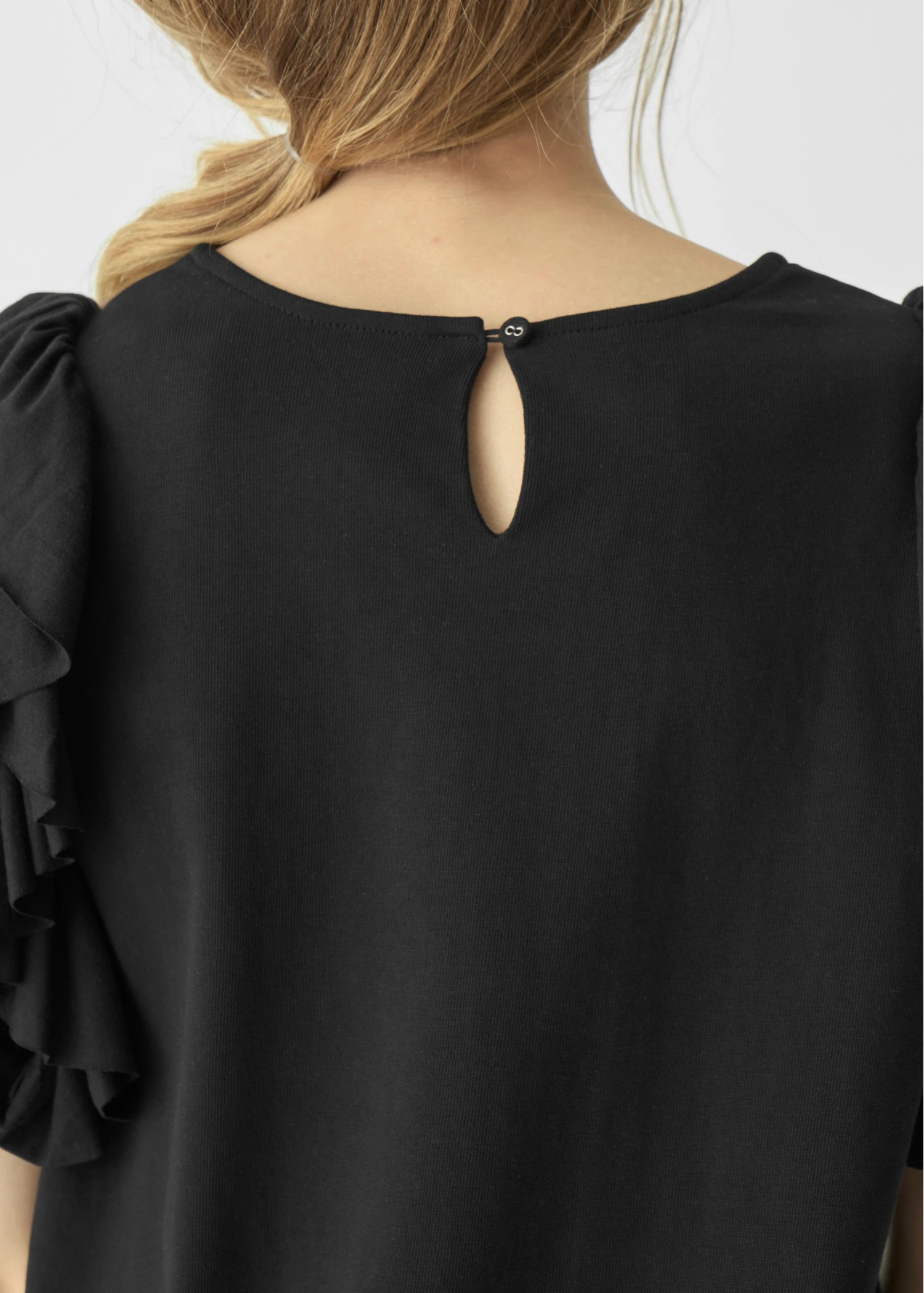 frill volume sleeve cut and sew tops