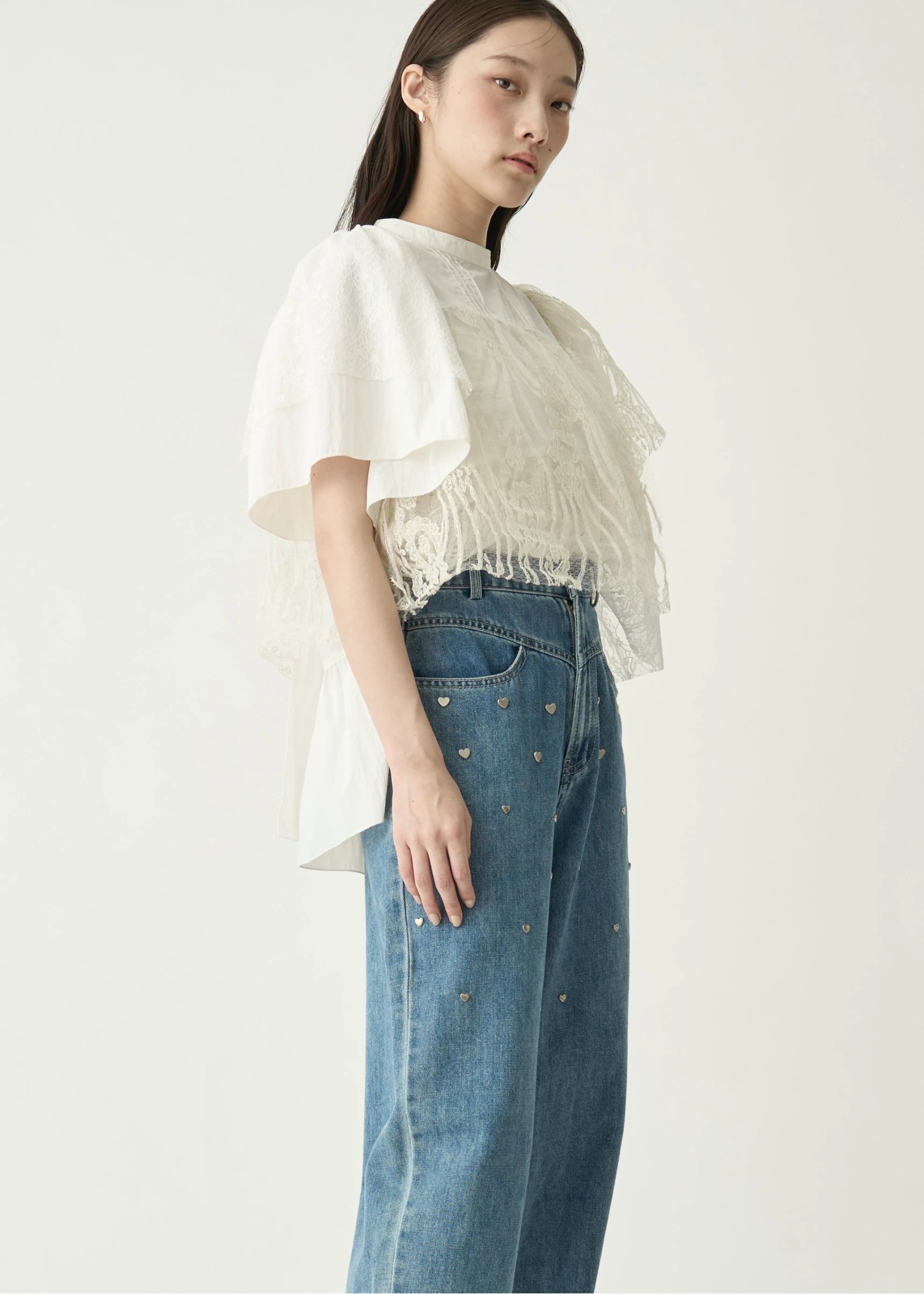 random tiered mix lace BL