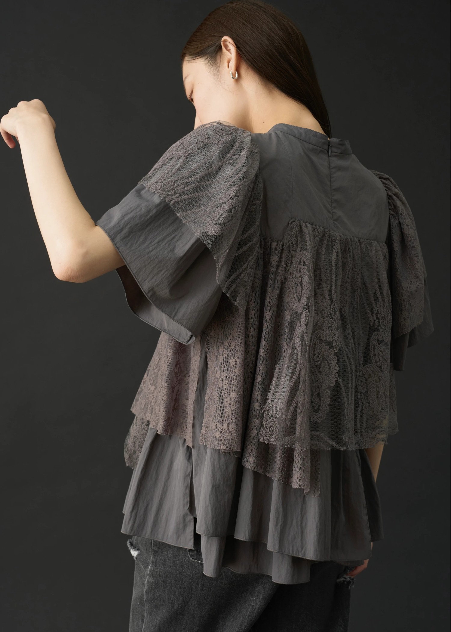 random tiered mix lace BL