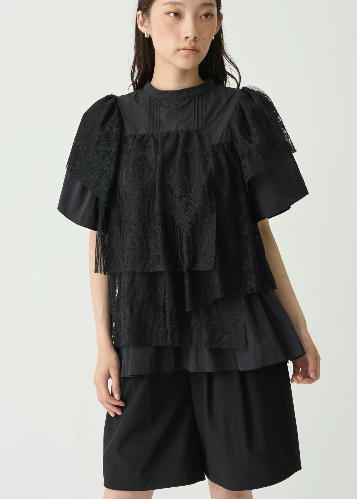 random tiered mix lace BL