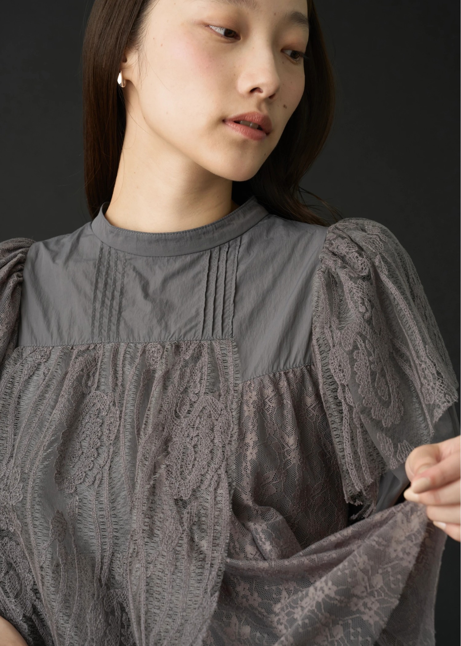 random tiered mix lace BL