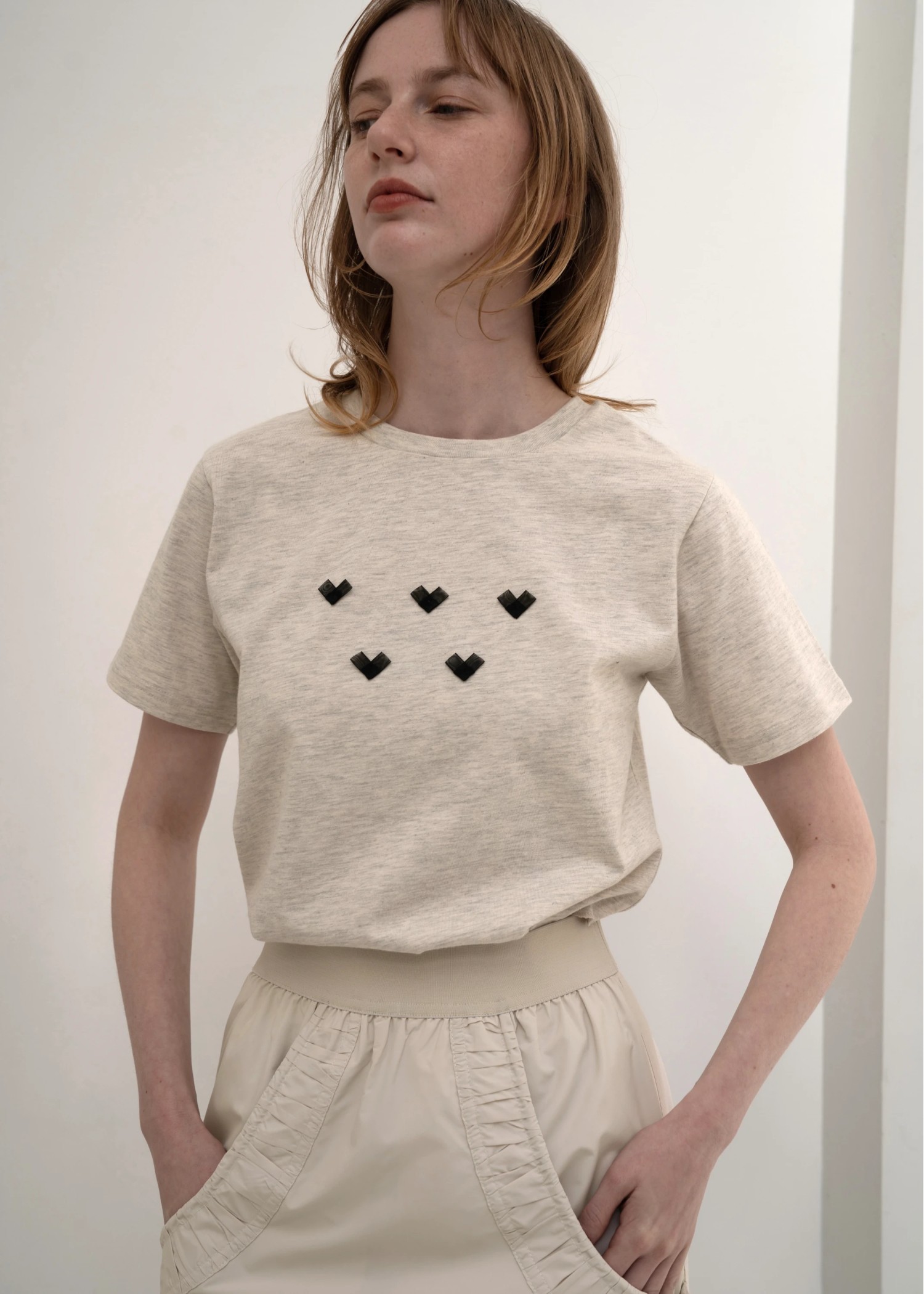 organdy heart T-shirt