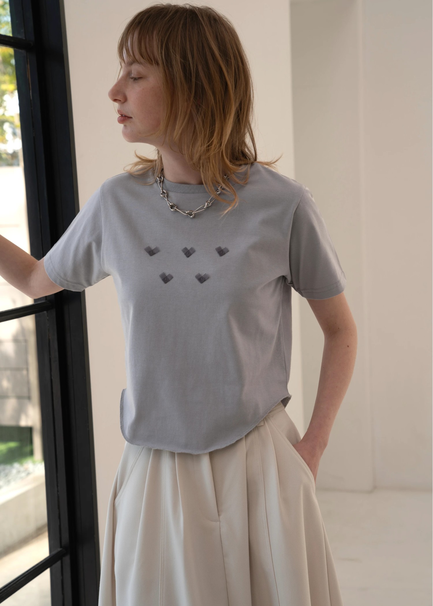 organdy heart T-shirt