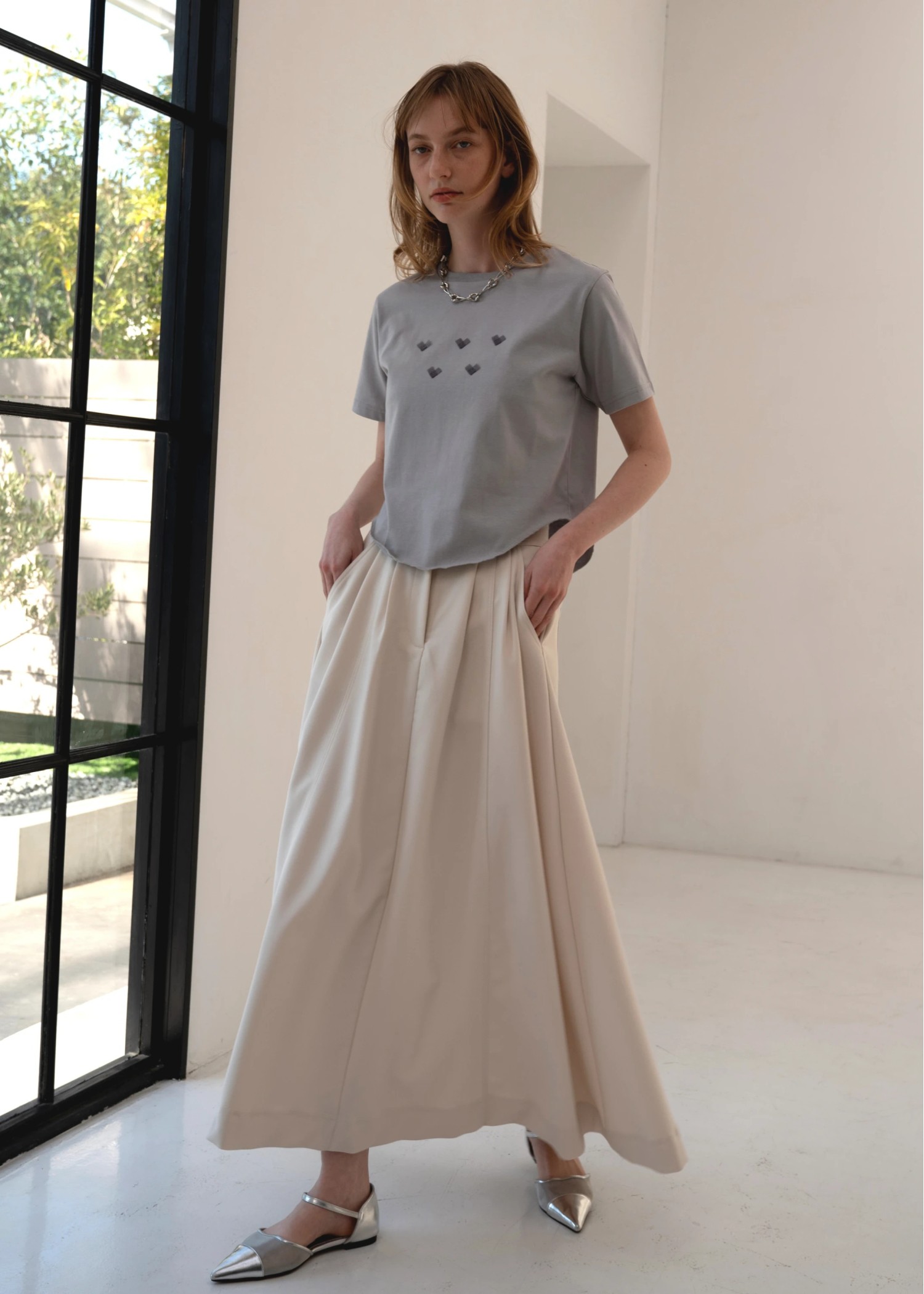 organdy heart T-shirt