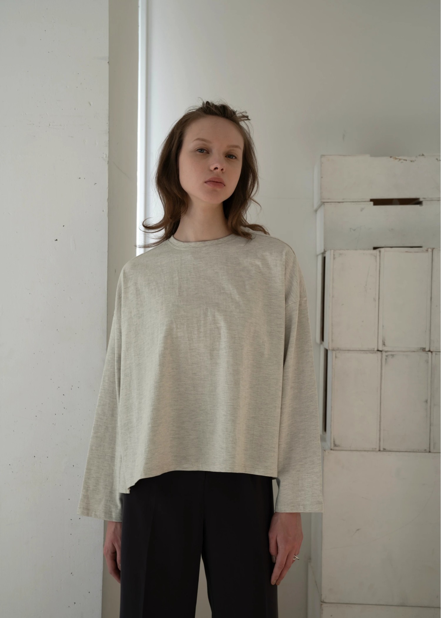 compact side cut generous long T