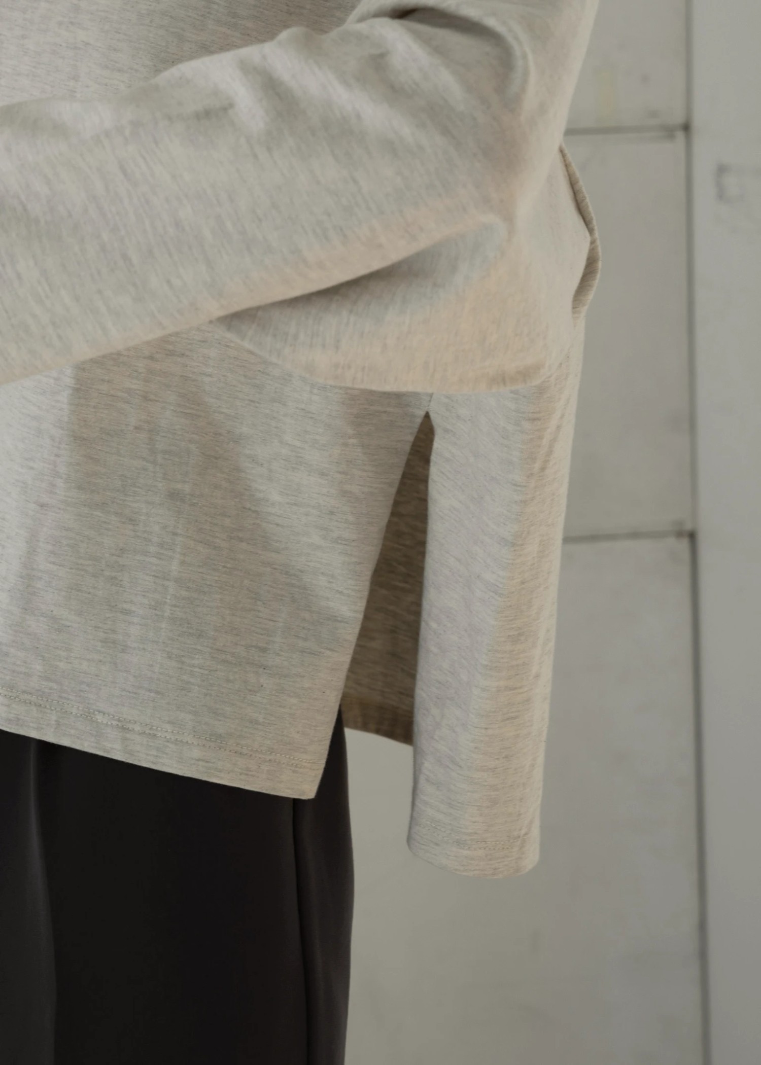 compact side cut generous long T